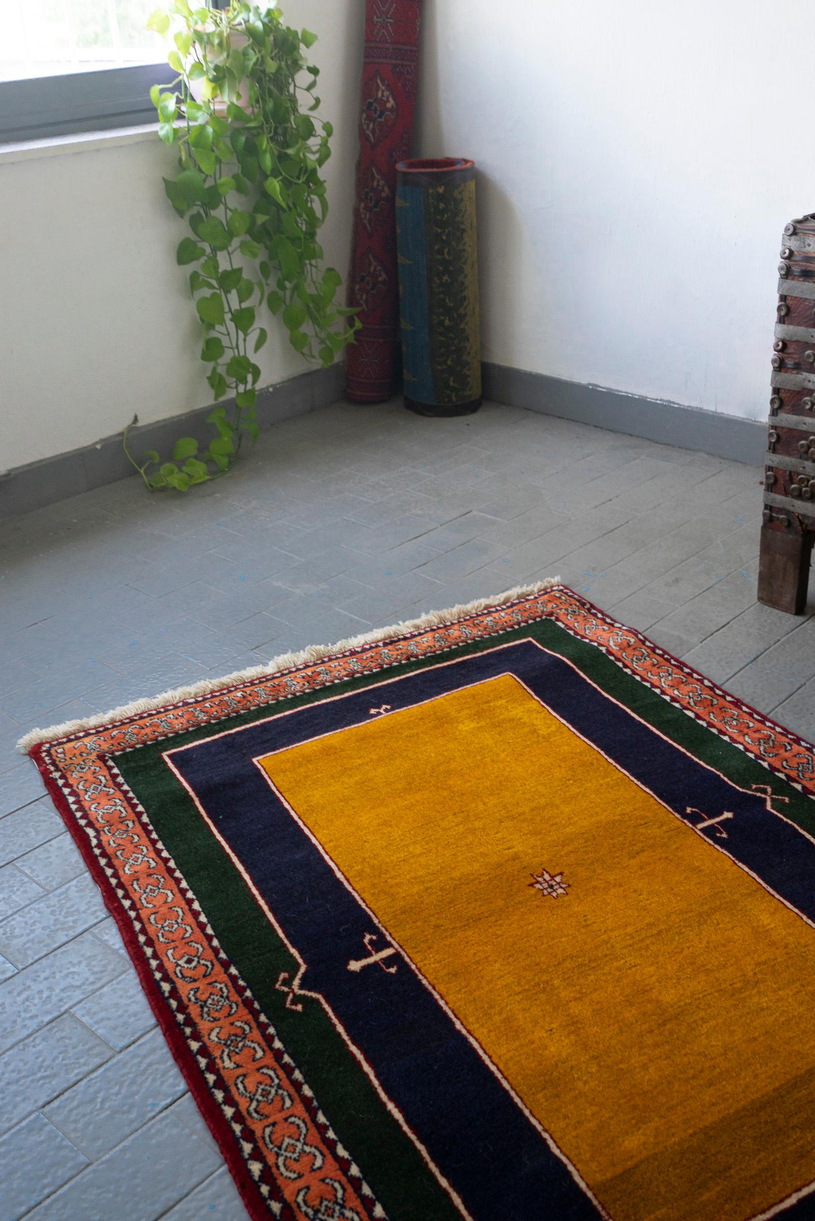 Cotemporary Lori Fields Persian Gabbeh Rug