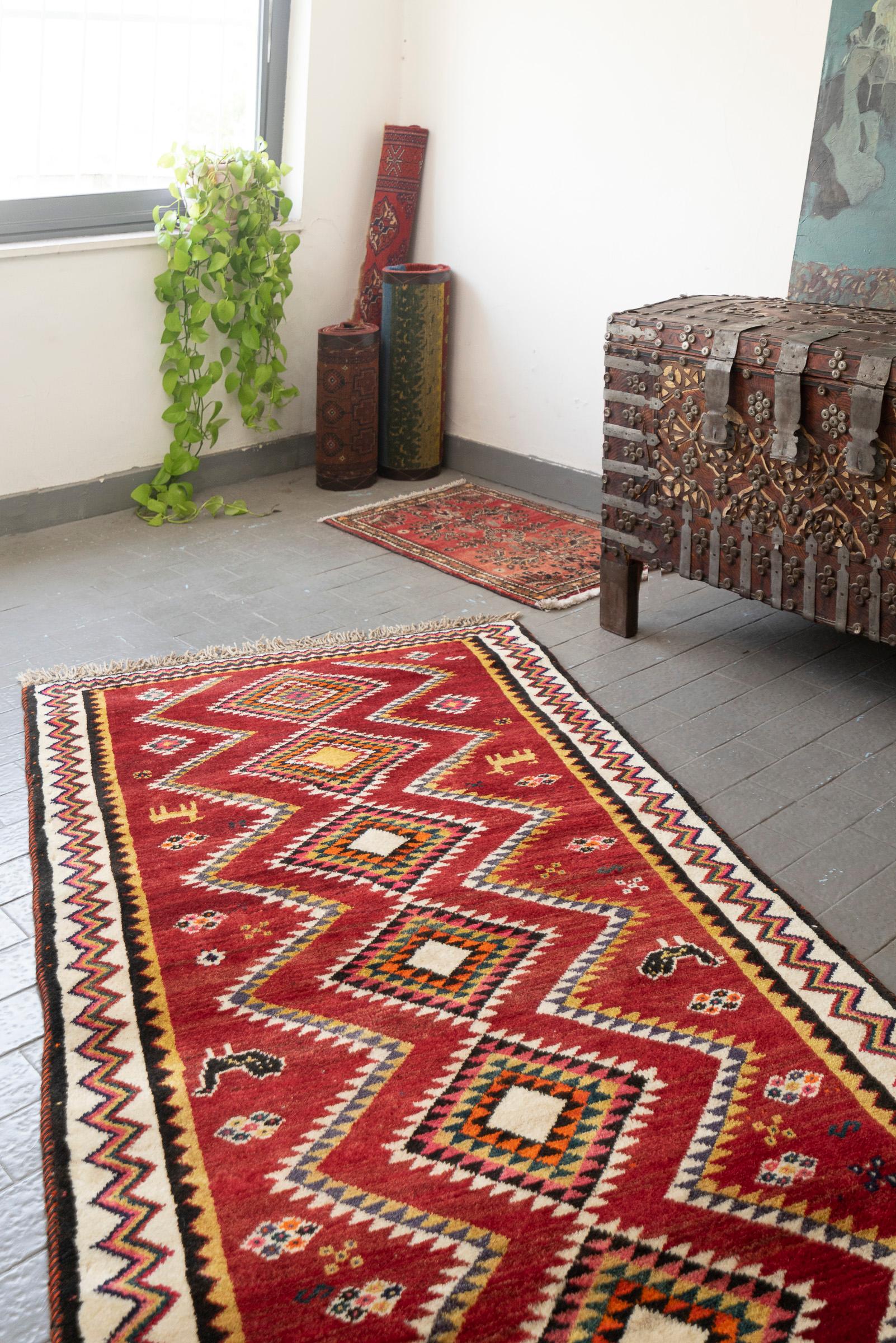 Qashqai DoghozLoo Persian Gabbeh Runner
