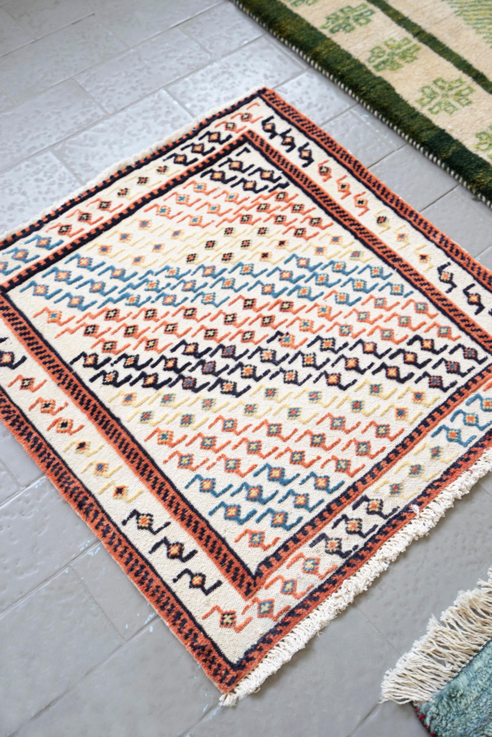 Bakhtiari Abstract Persian Soumak Rug