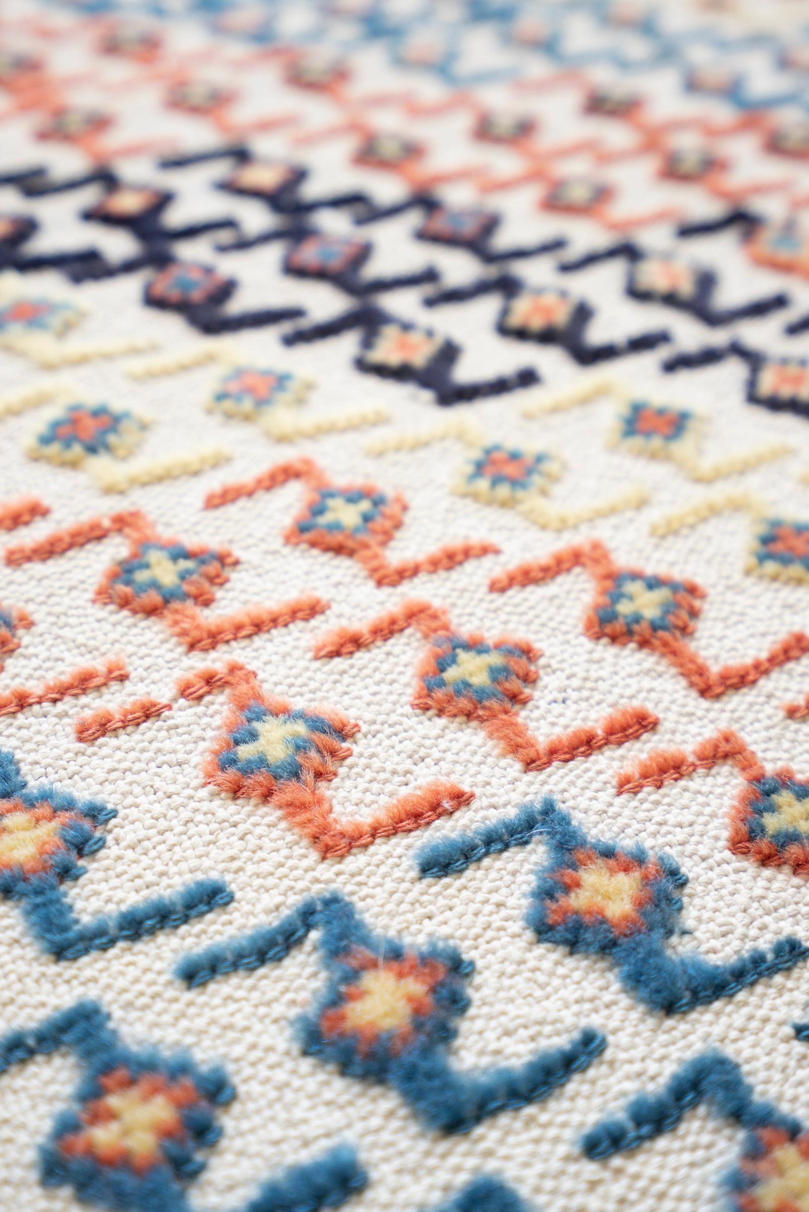 Bakhtiari Abstract Persian Soumak Rug