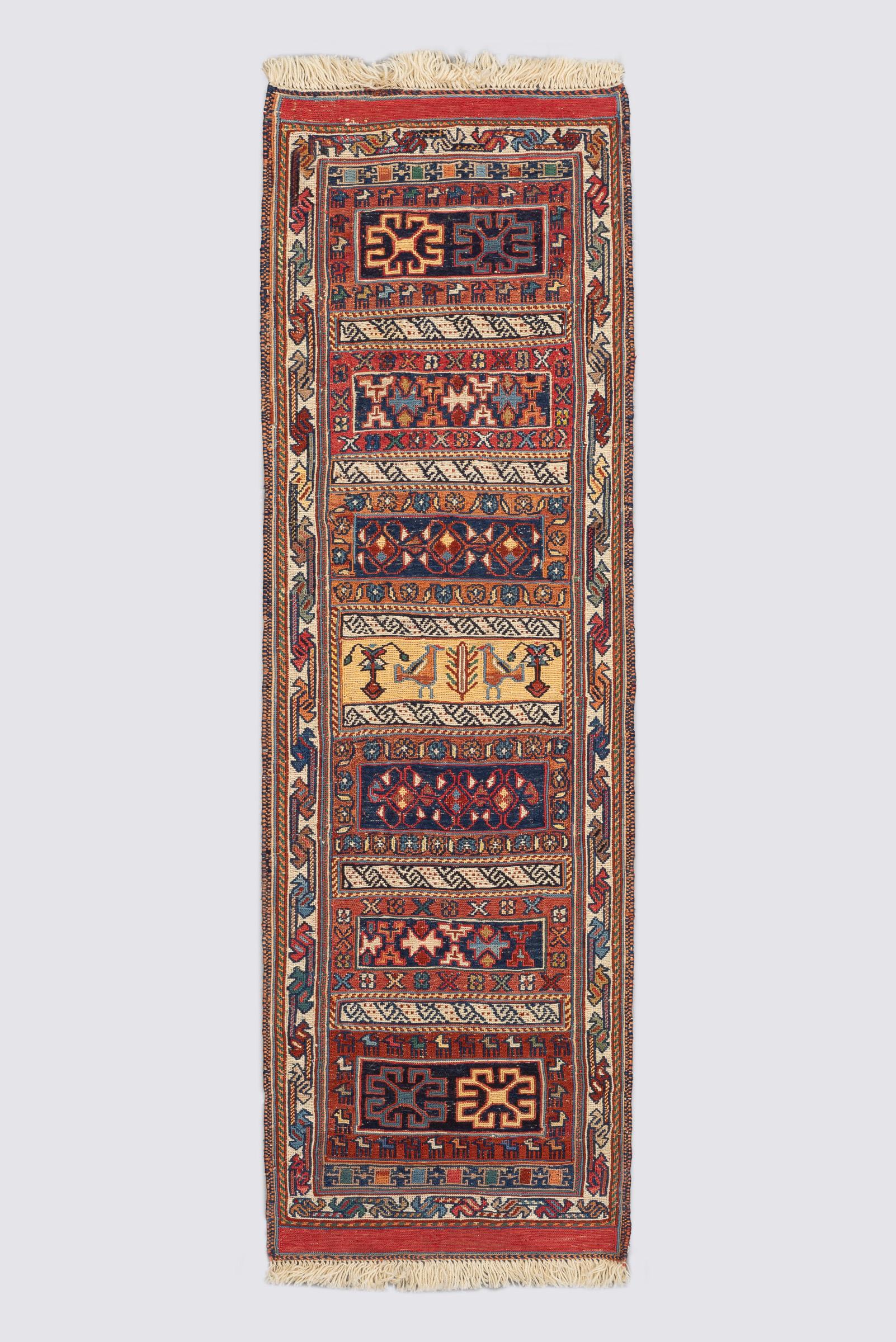 Sirjan Soumak Persian kilim Runner
