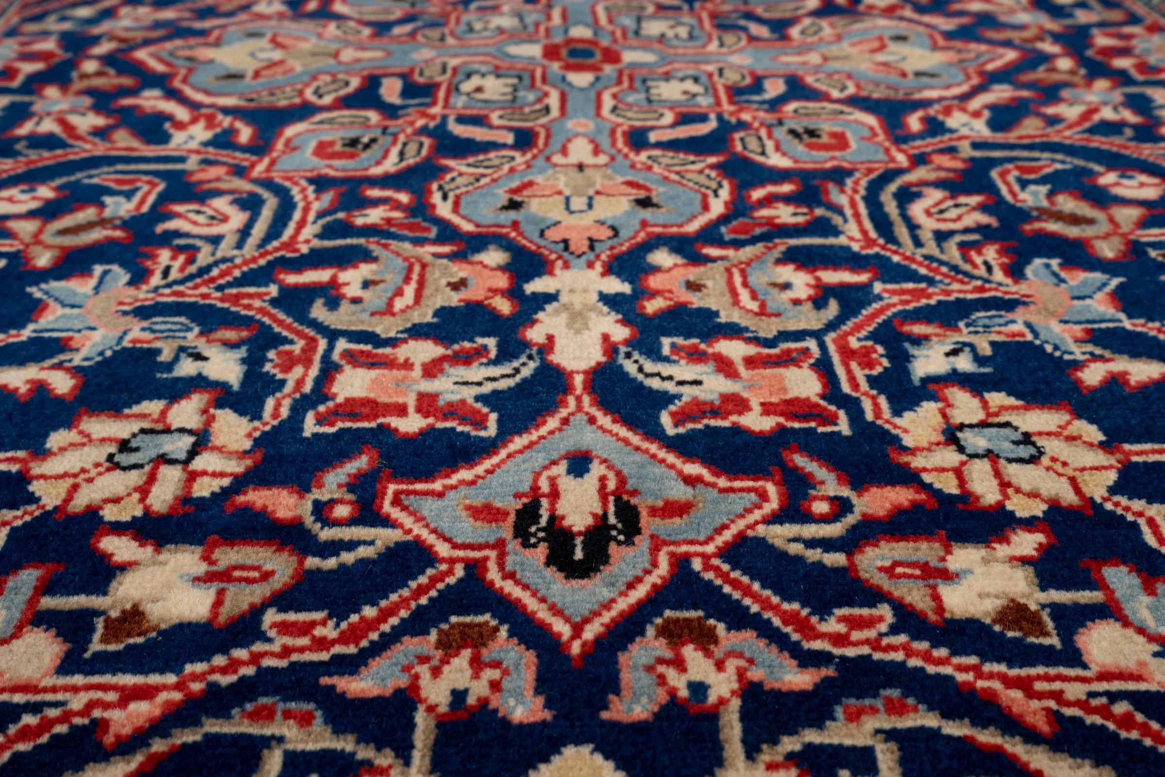 Vintage Sarouk Cross Persian Rug