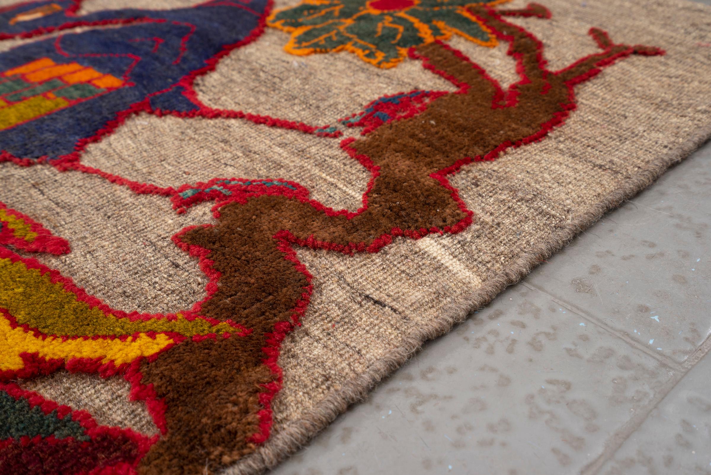 New Weave Fine Sirjan Peacock Persian Rug/Kilim