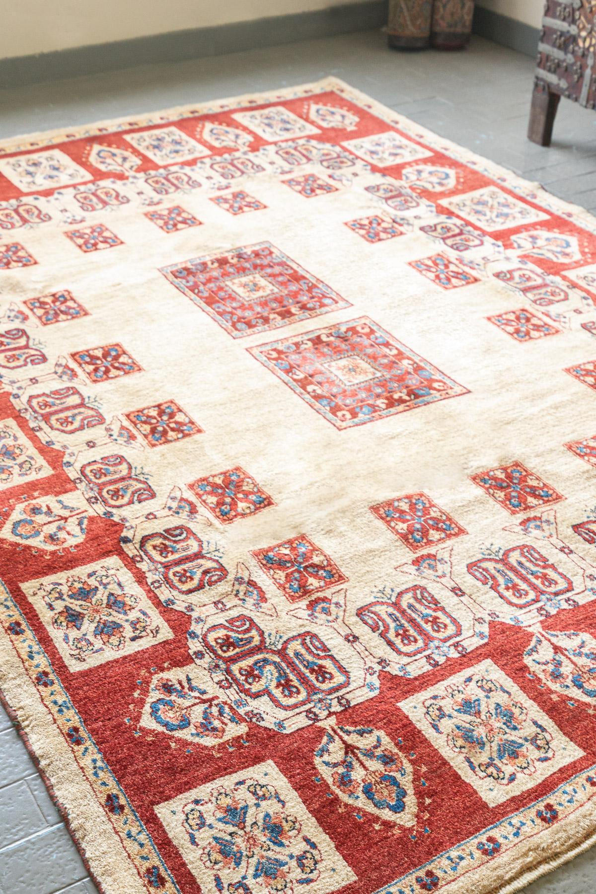 RCA488 Contemporary Afshar Persian Rug 4