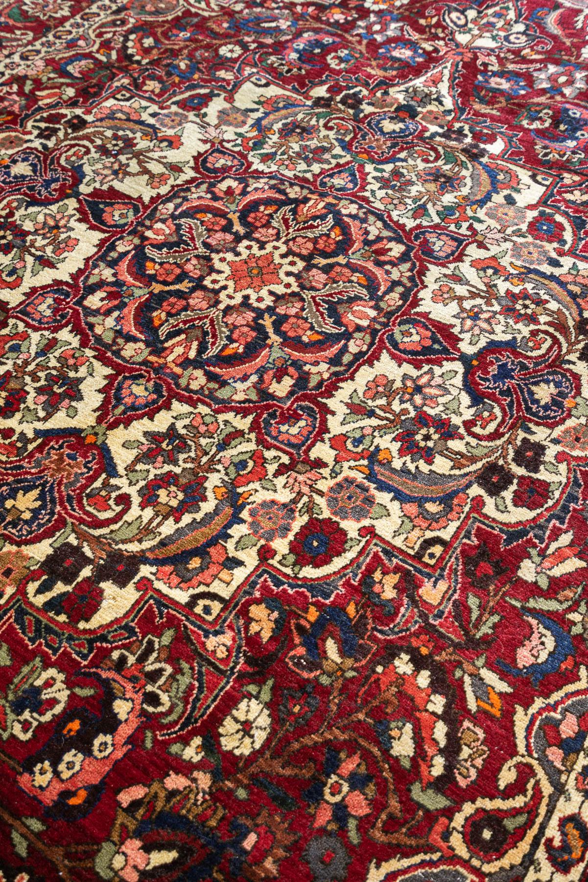 RCA489 Bakhtiari Lachak Toranj Persian Rug 8
