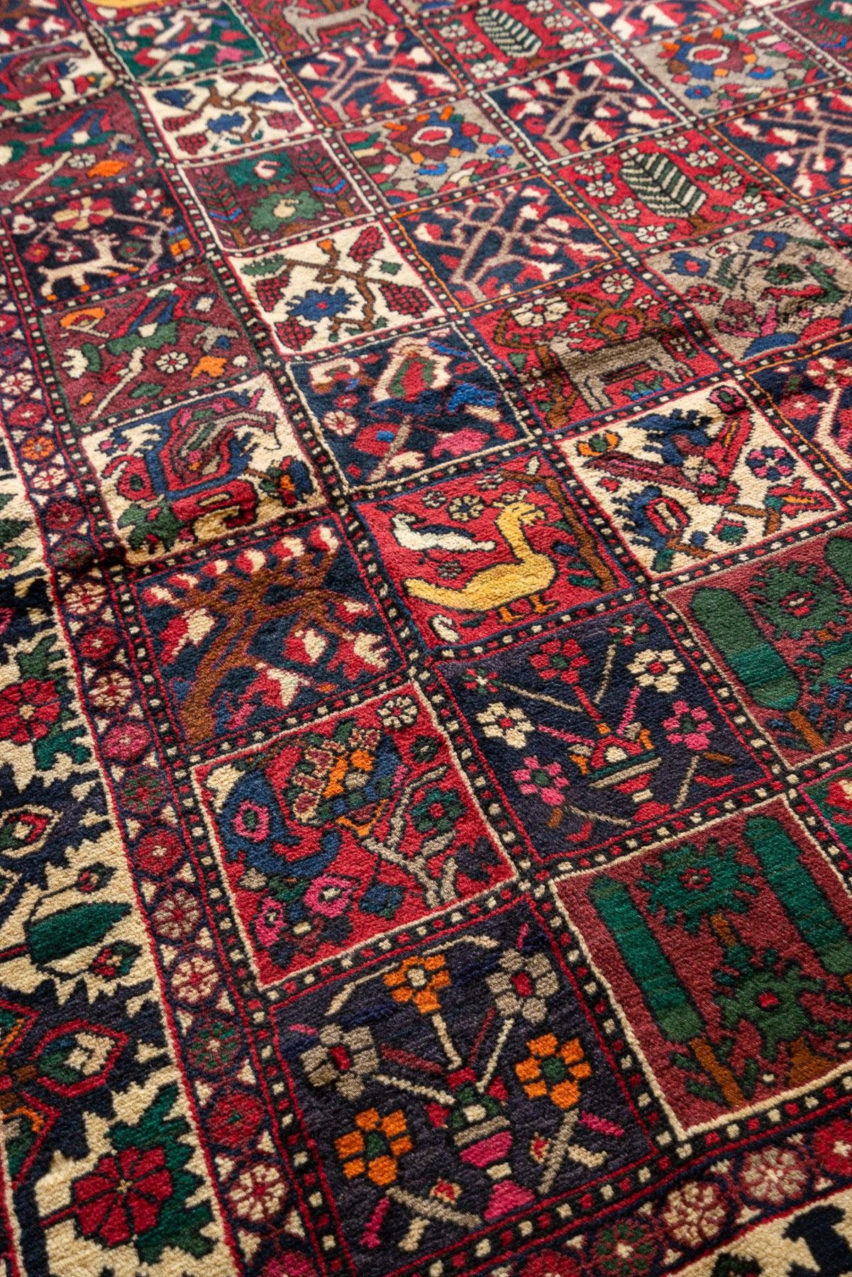 RCA491 Bakhtiari Kheshti Garden Design Carpet 9