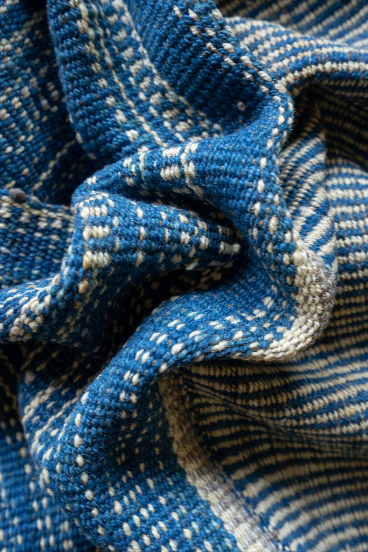 RJ009 Contemporary Mazandaran Minimalist Ikat Design Kilim 6