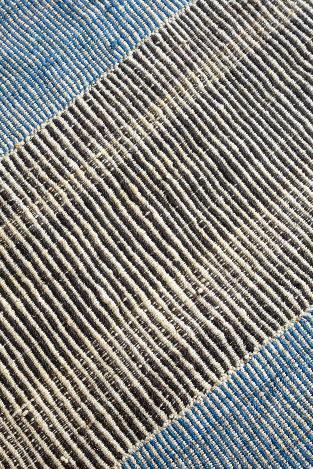 RJ010 Contemporary Mazandaran Minimalist Ikat Design Kilim 3
