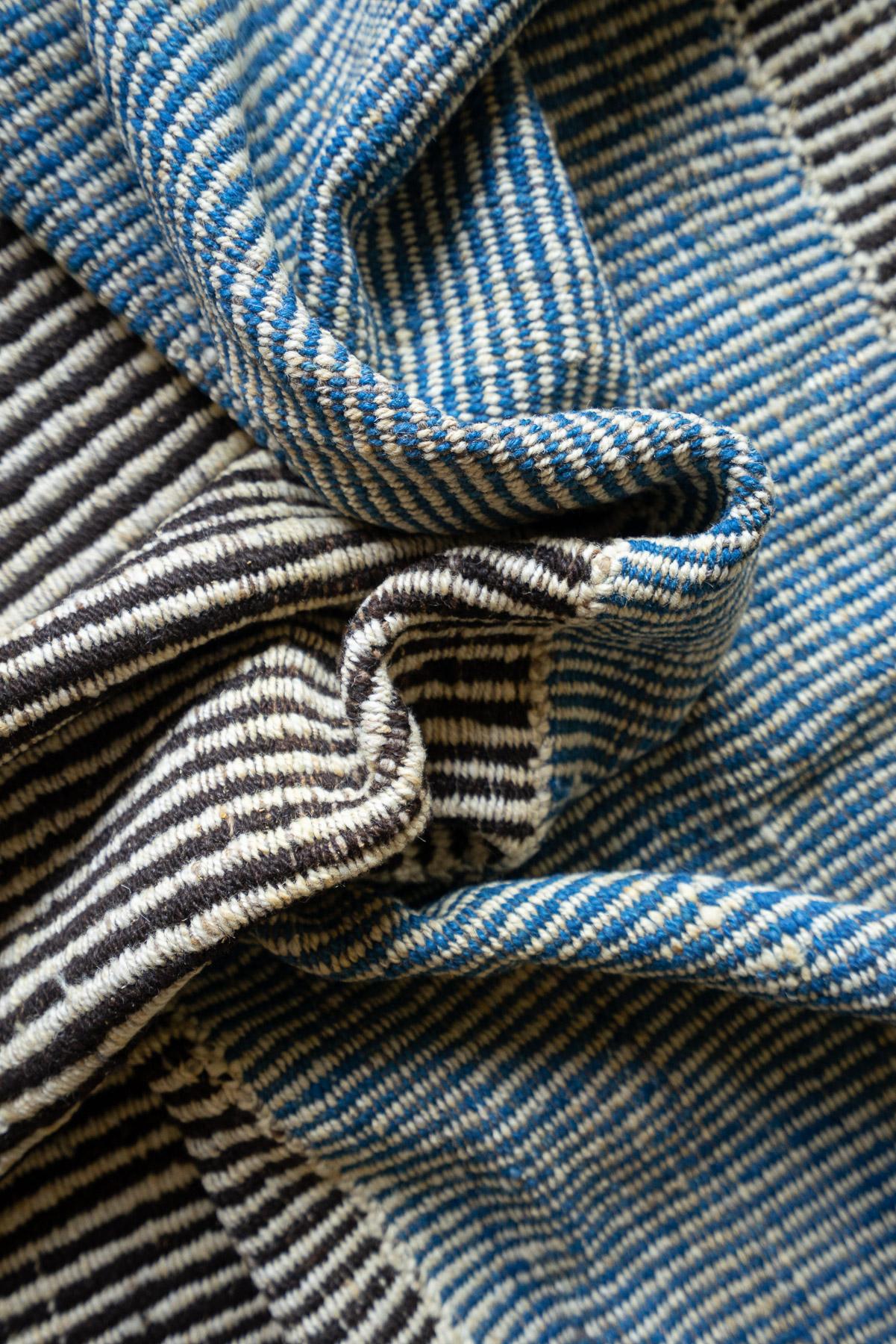 RJ010 Contemporary Mazandaran Minimalist Ikat Design Kilim 4