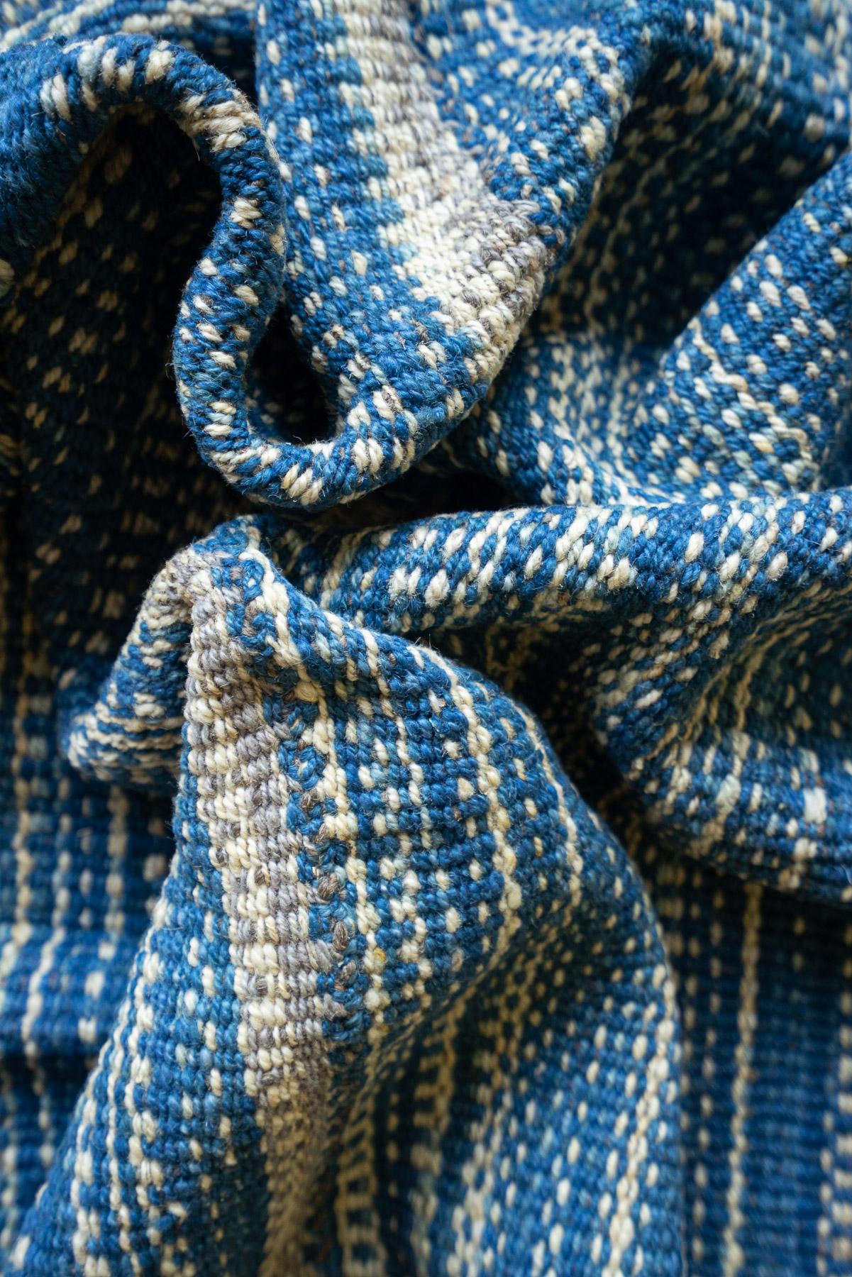 RJ011 Contemporary Mazandaran Minimalist Ikat Design Kilim 4