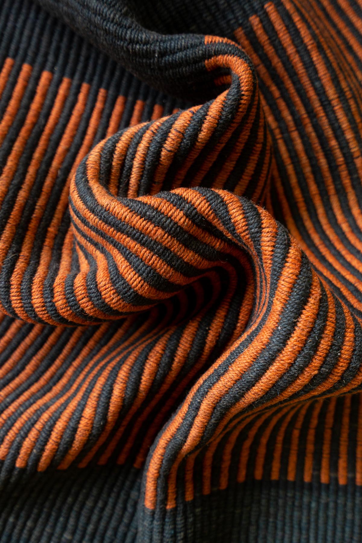 RJ012 Contemporary Mazandaran Minimalist Ikat Design Kilim 4