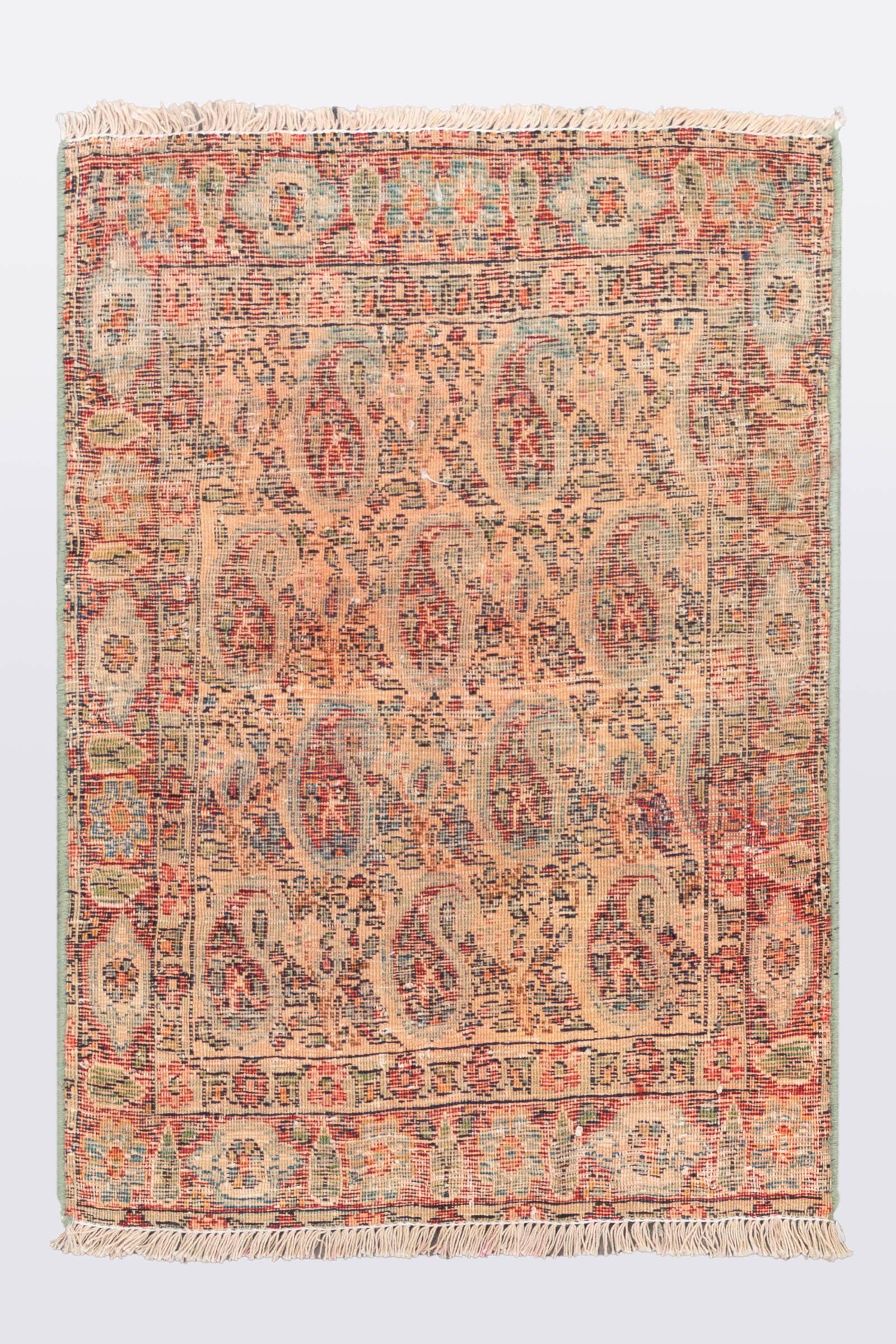 Antique Fine Boteh Aqta Persian Rug