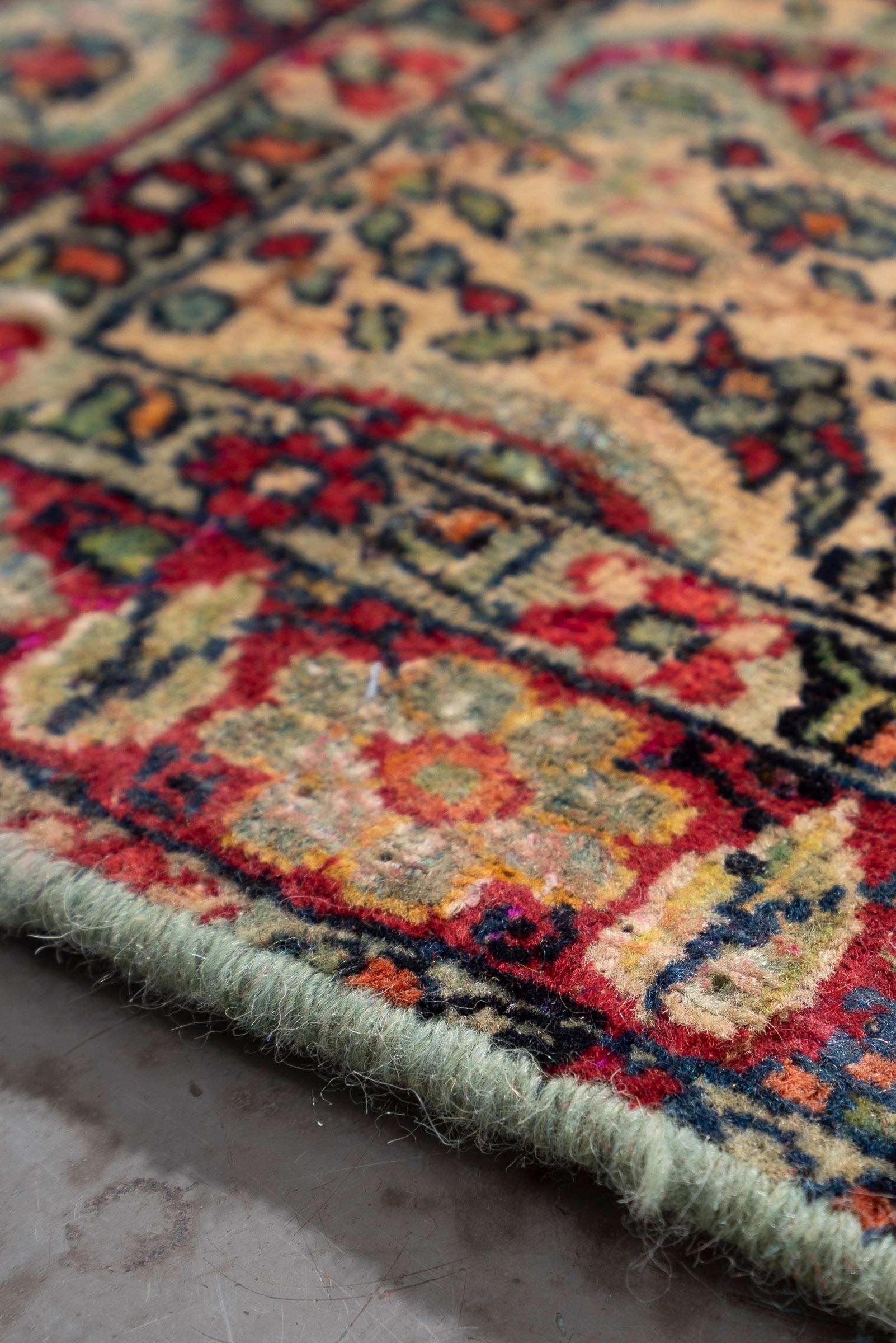 Antique Fine Bote Kerman Carpet