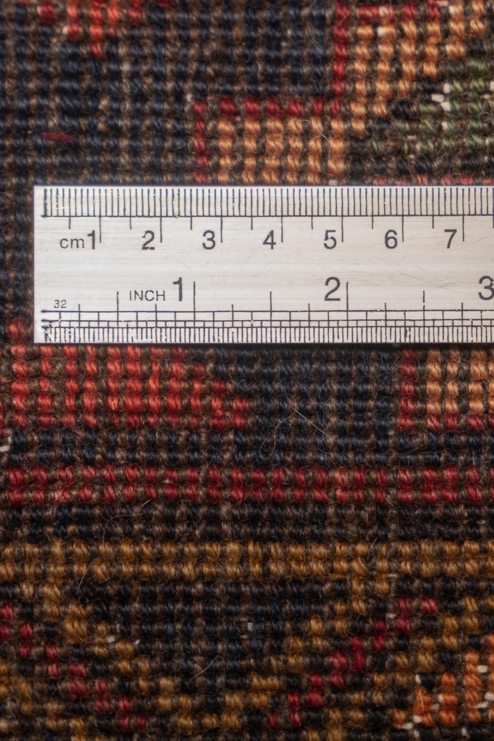 Antique Qara Dagh Caucasian Triple Toranj Persian Rug