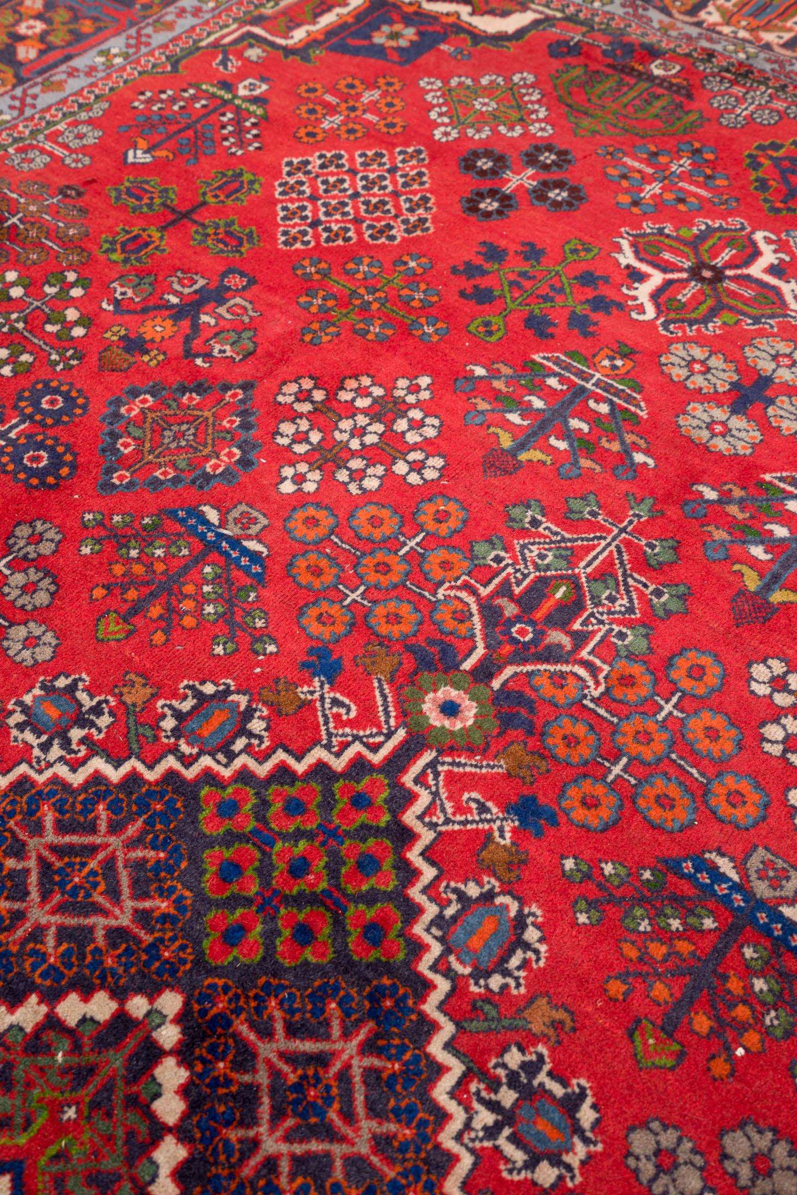 Joshaghan Lattice Garden Persian Rug, Mid 20th Century