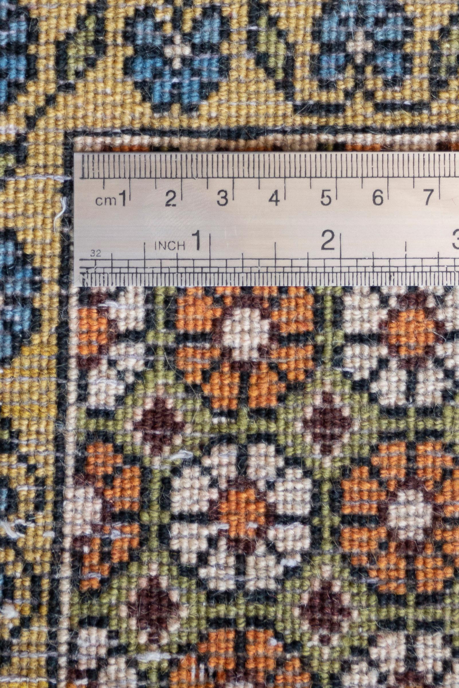 Vintage Qom Fine Khooshei Persian Rug
