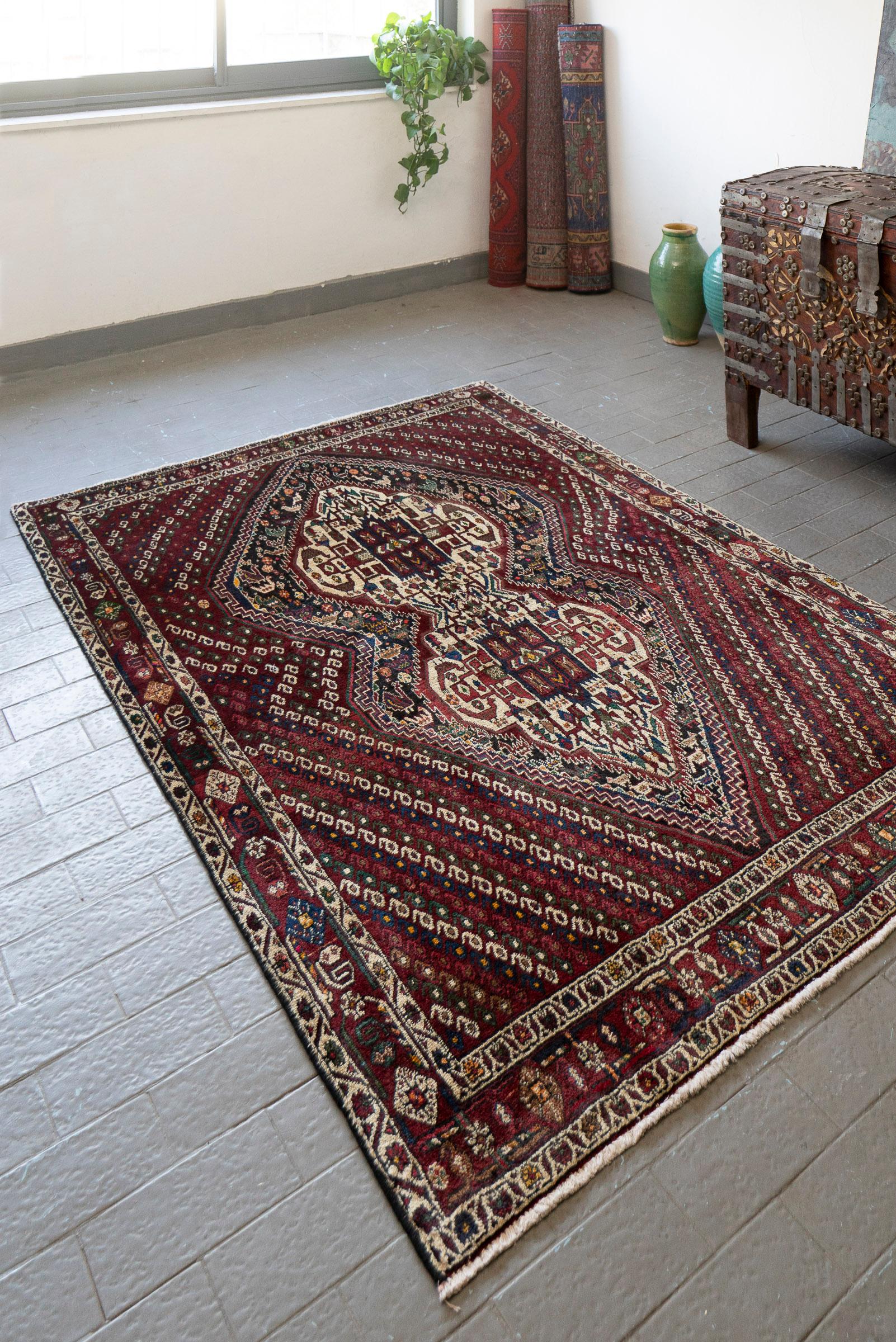 Afshar Shahr e Babak Fine Double Toranj Persian Rug