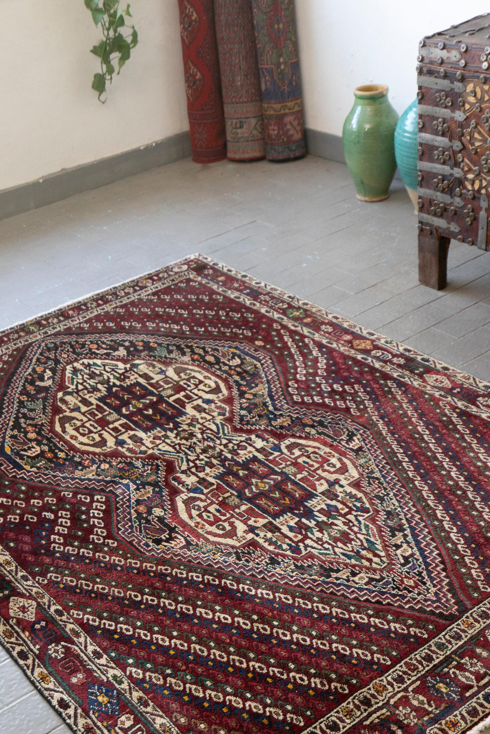 Afshar Shahr e Babak Fine Double Toranj Persian Rug