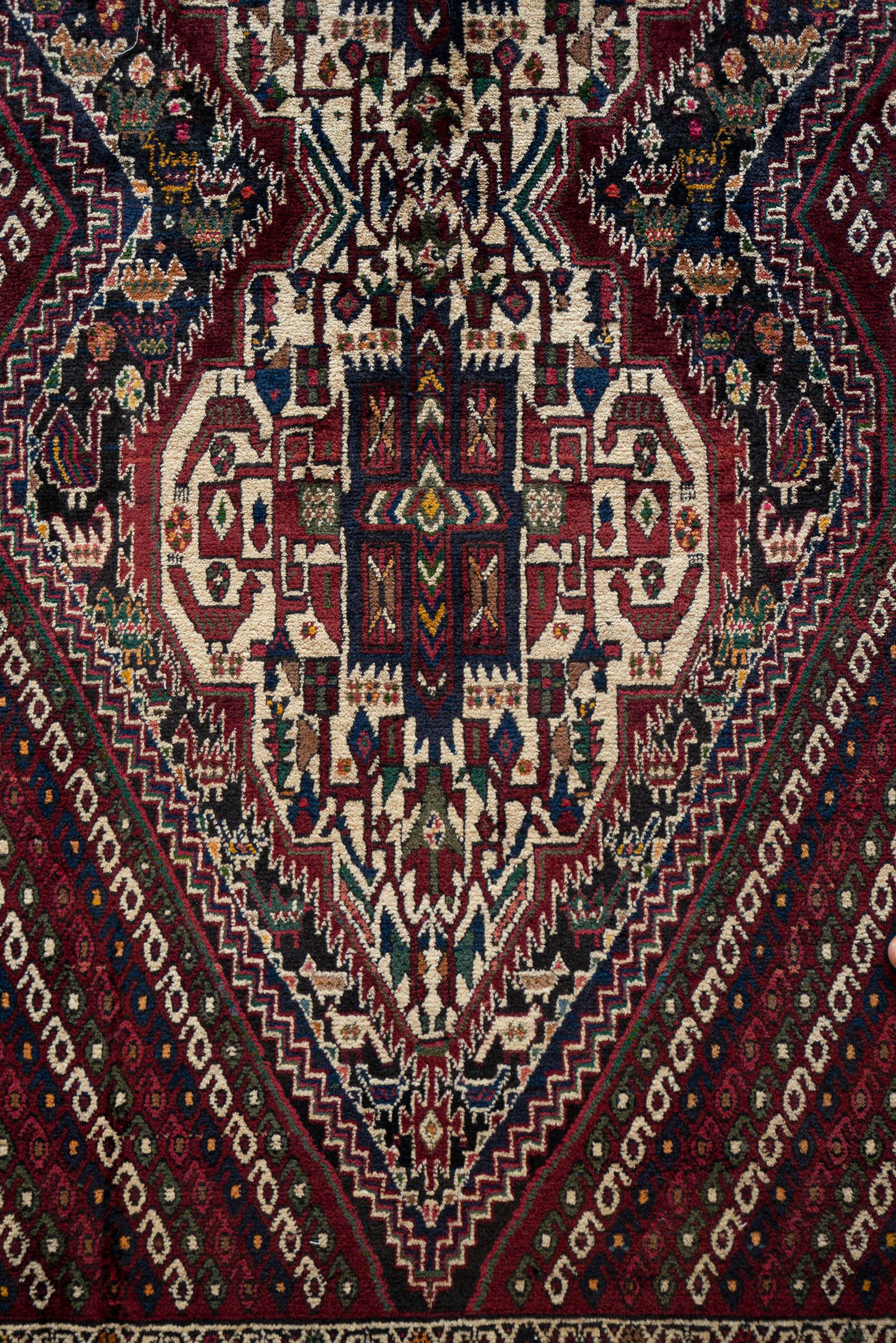 Afshar Shahr e Babak Fine Double Toranj Persian Rug