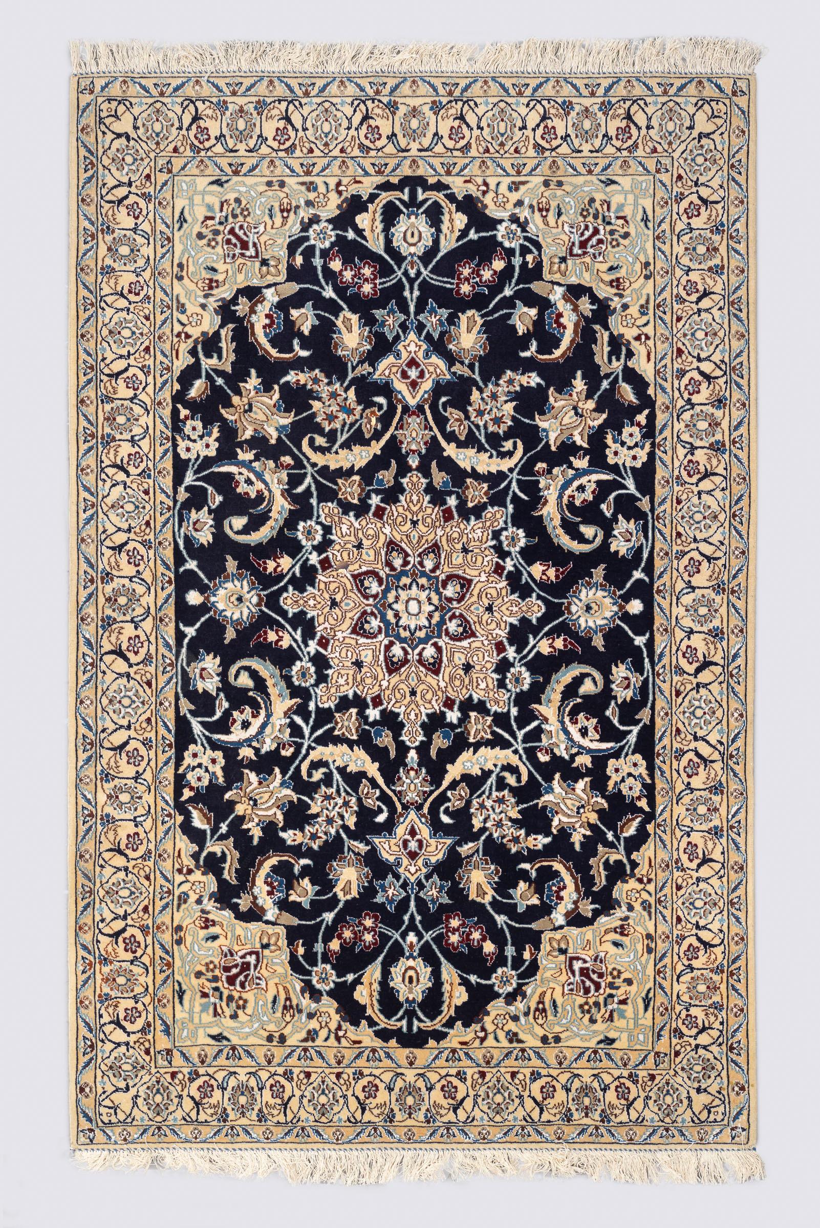 fine Nain medallion rug