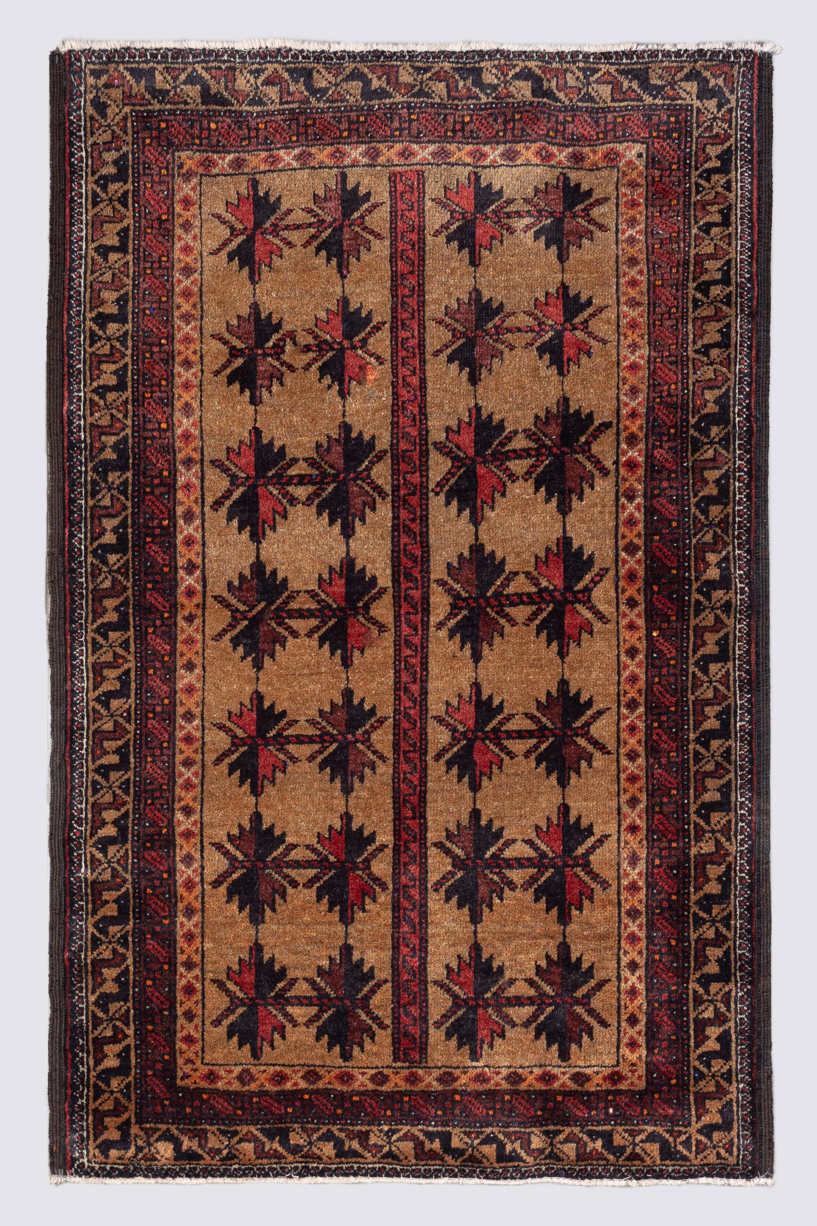 Brown Baluch Khorasan Persian Rug