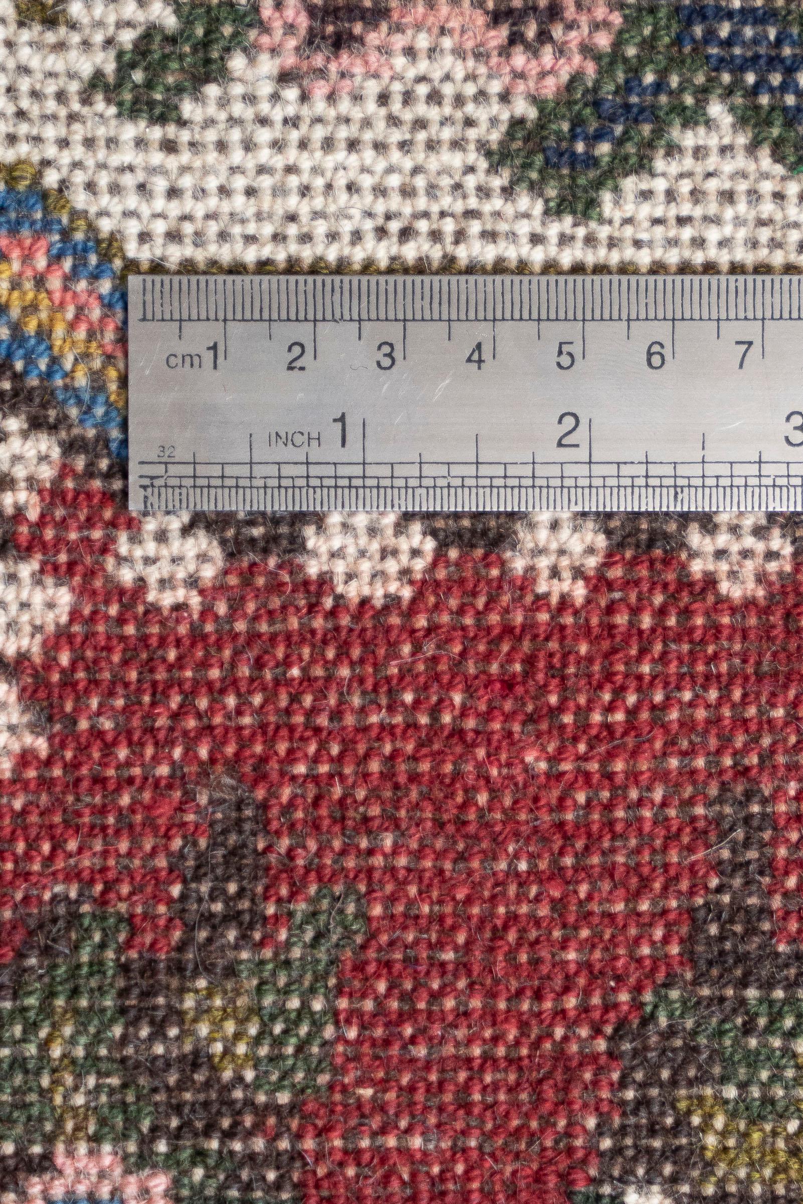Vintage Faradonbeh Bakhtiari Golfarang Persian Rug