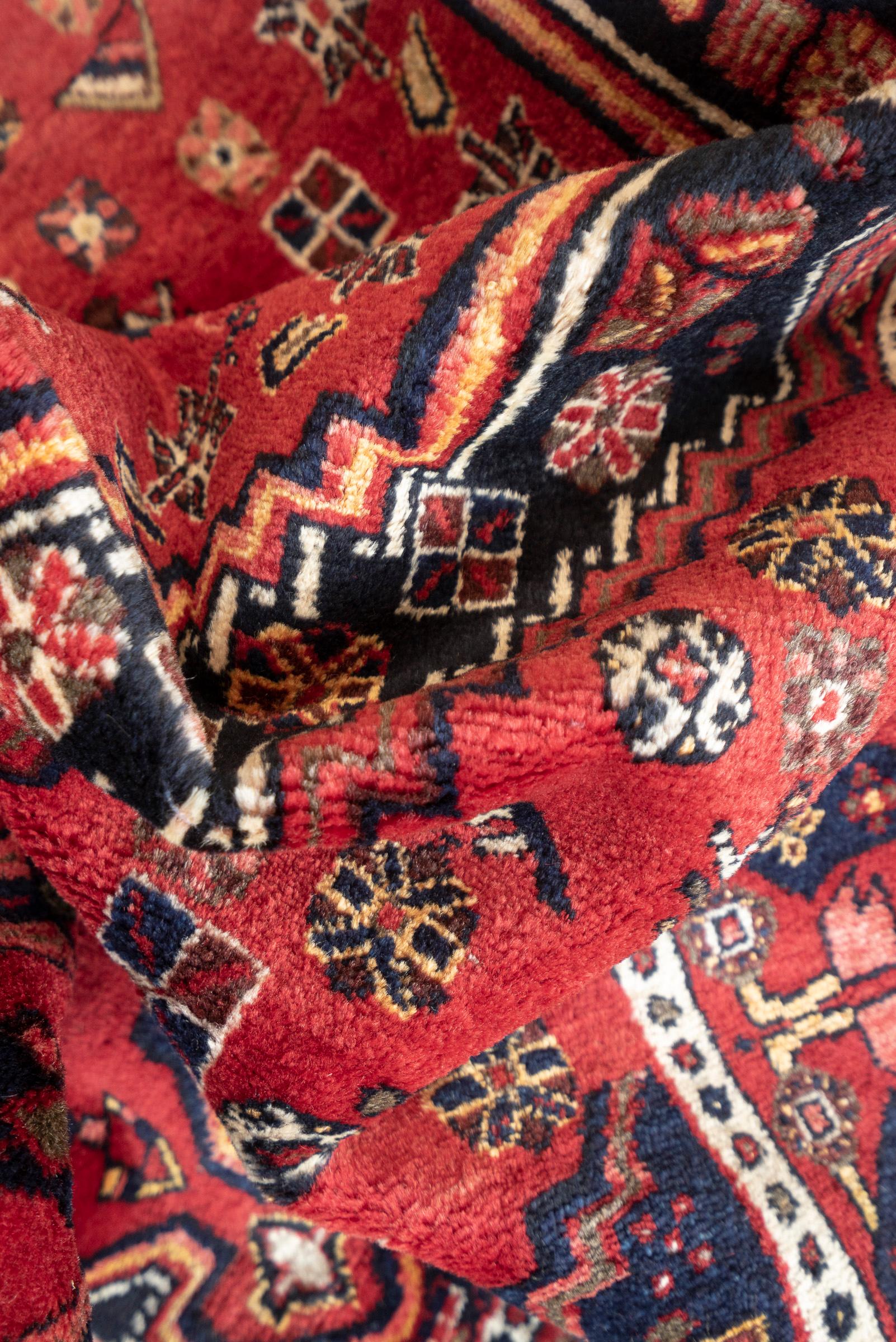 Antique Afshar Shahr e Babak Fine Yek Kale Persian Rug