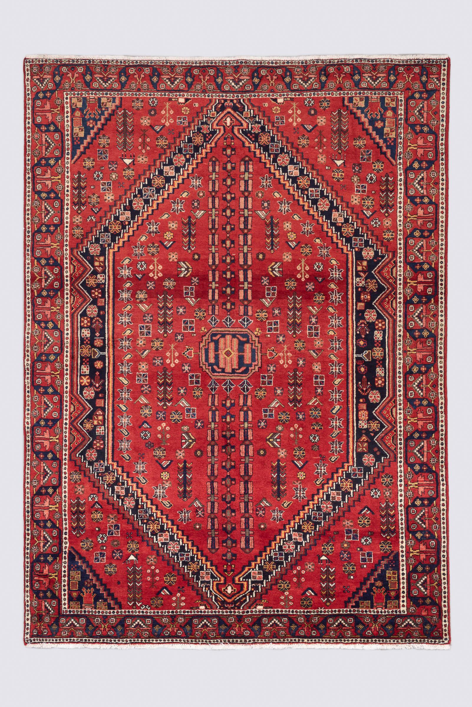 Antique Afshar Shahr e Babak Fine Yek Kale Persian Rug