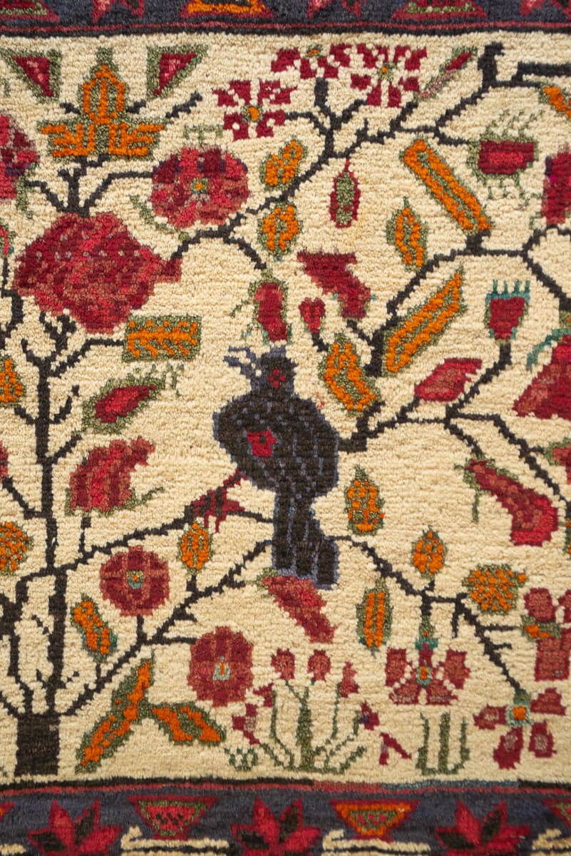 Vintage Afshar Morqi Bag Face Persian Rug