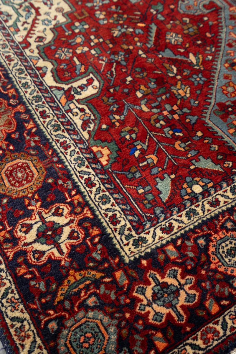 Vintage Fine Bidganeh Zanjan Ornak (Persian Rug Sampler)