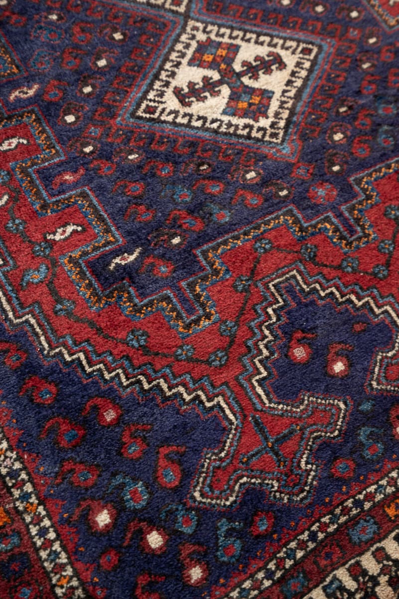 Antique Afshar SeKale Persian Rug Baft Region, c. 1910–1930