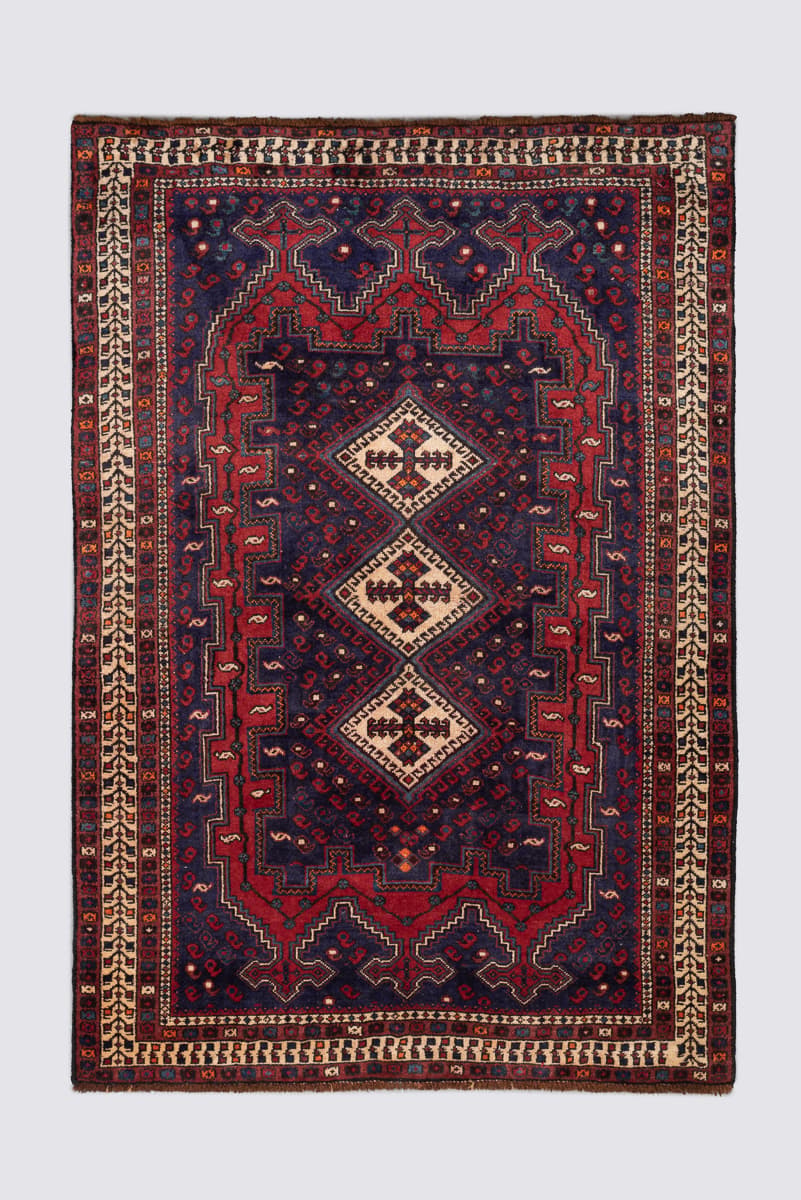 Antique Afshar SeKale Carpet  Baft Region c. 1910–1930 158*108CM
