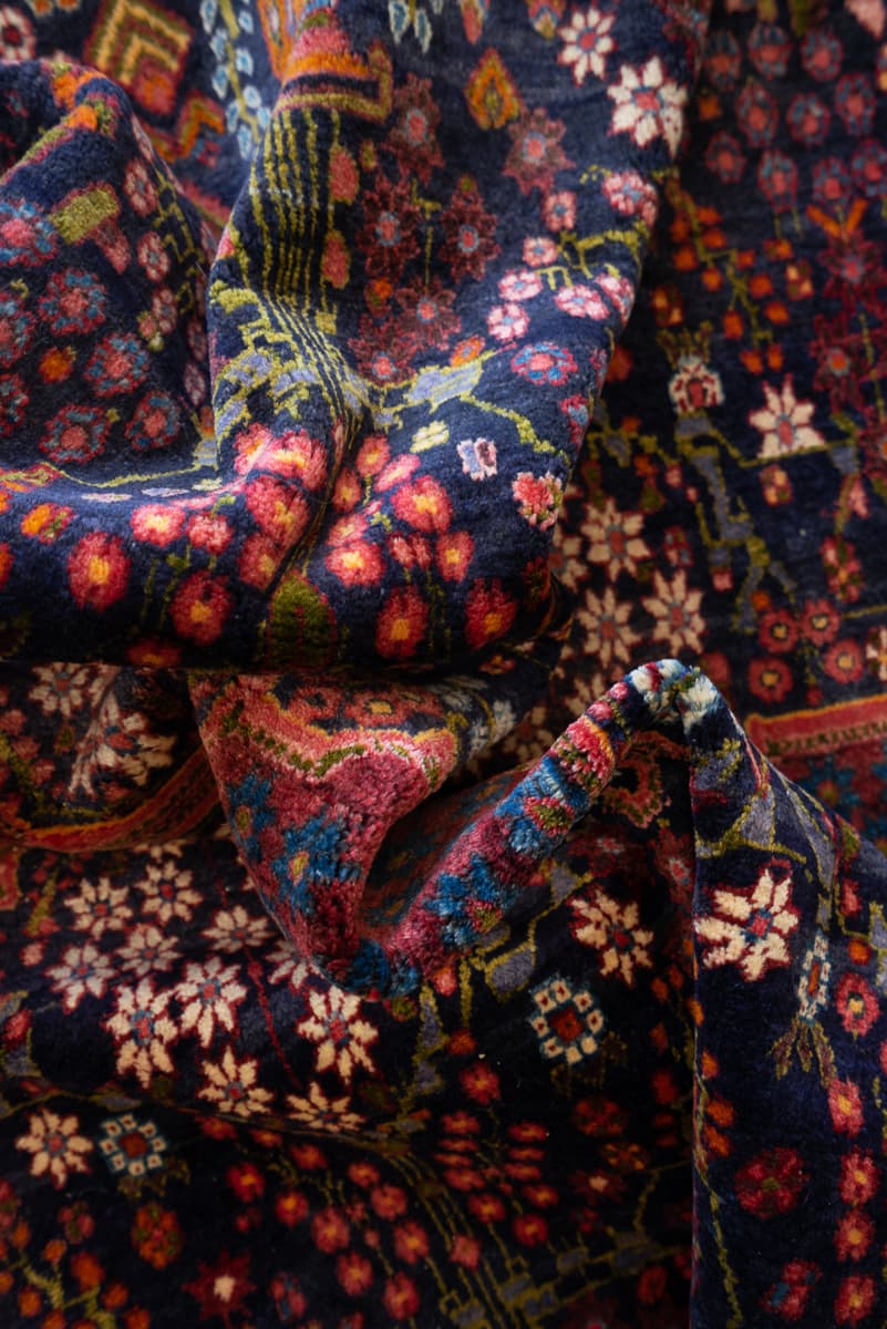 Antique Fine Afshar Shahr e Babak Vases Persian Rug