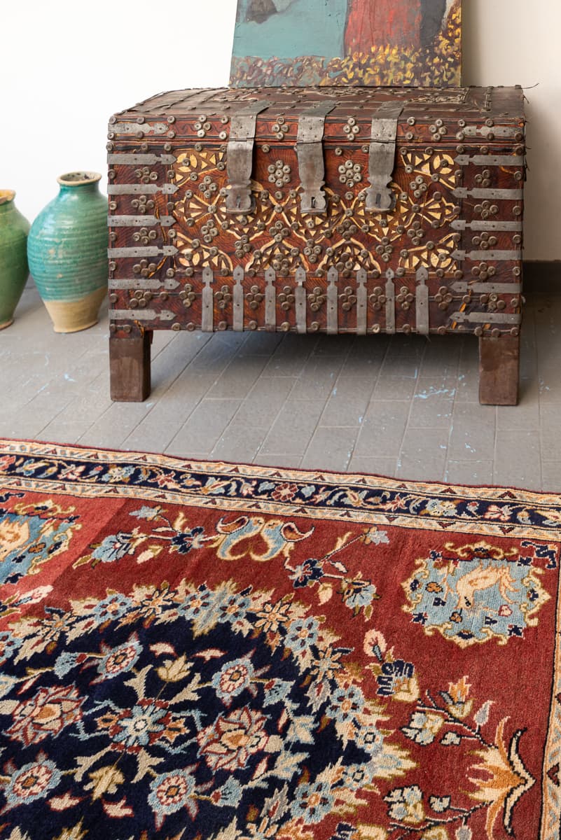 Mid 20th Century Hamadan Persian Armenian Rug