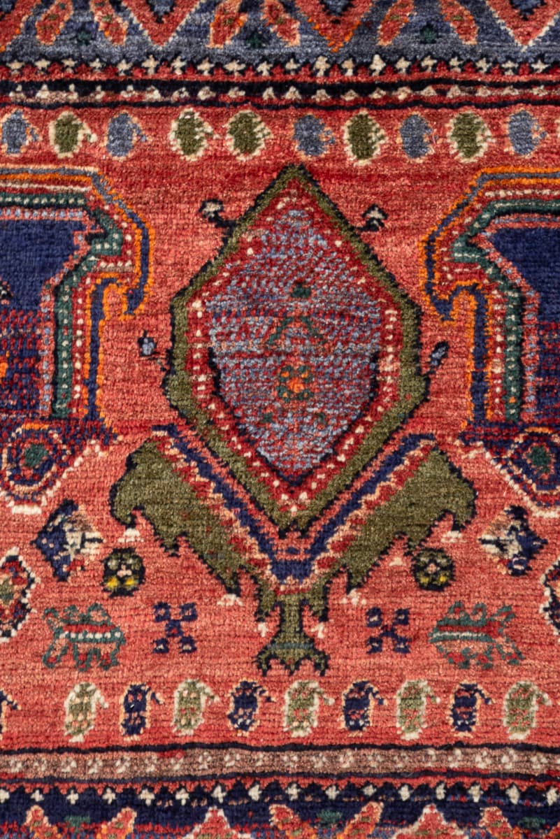 Vintage Afshar Boteh Persian Rug