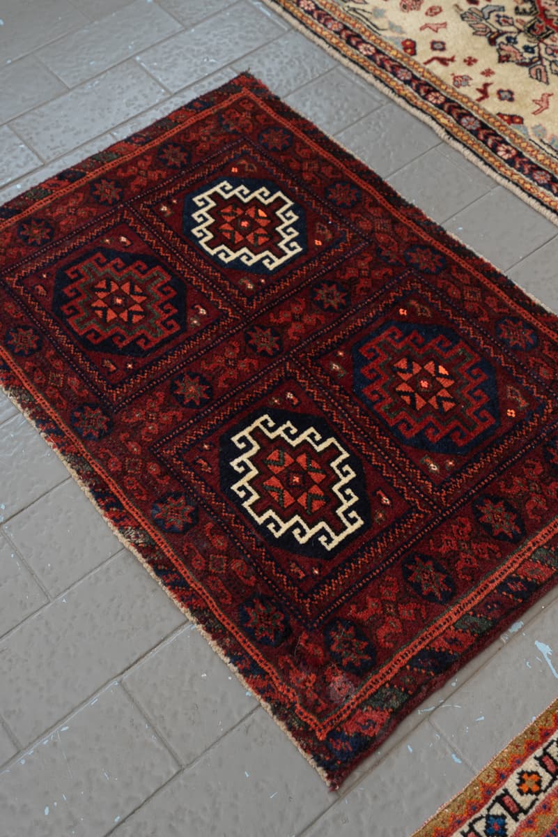 Baluch 4 panel Persian Rug