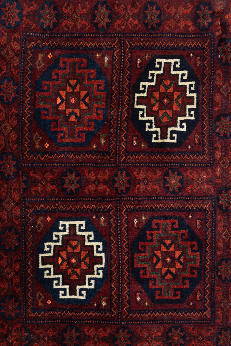 Baluch 4 panel Persian Rug