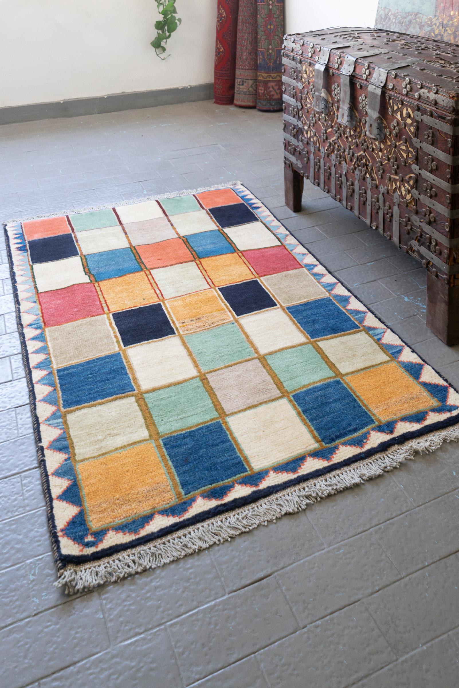 Lori Checkered Persian Gabbeh Rug