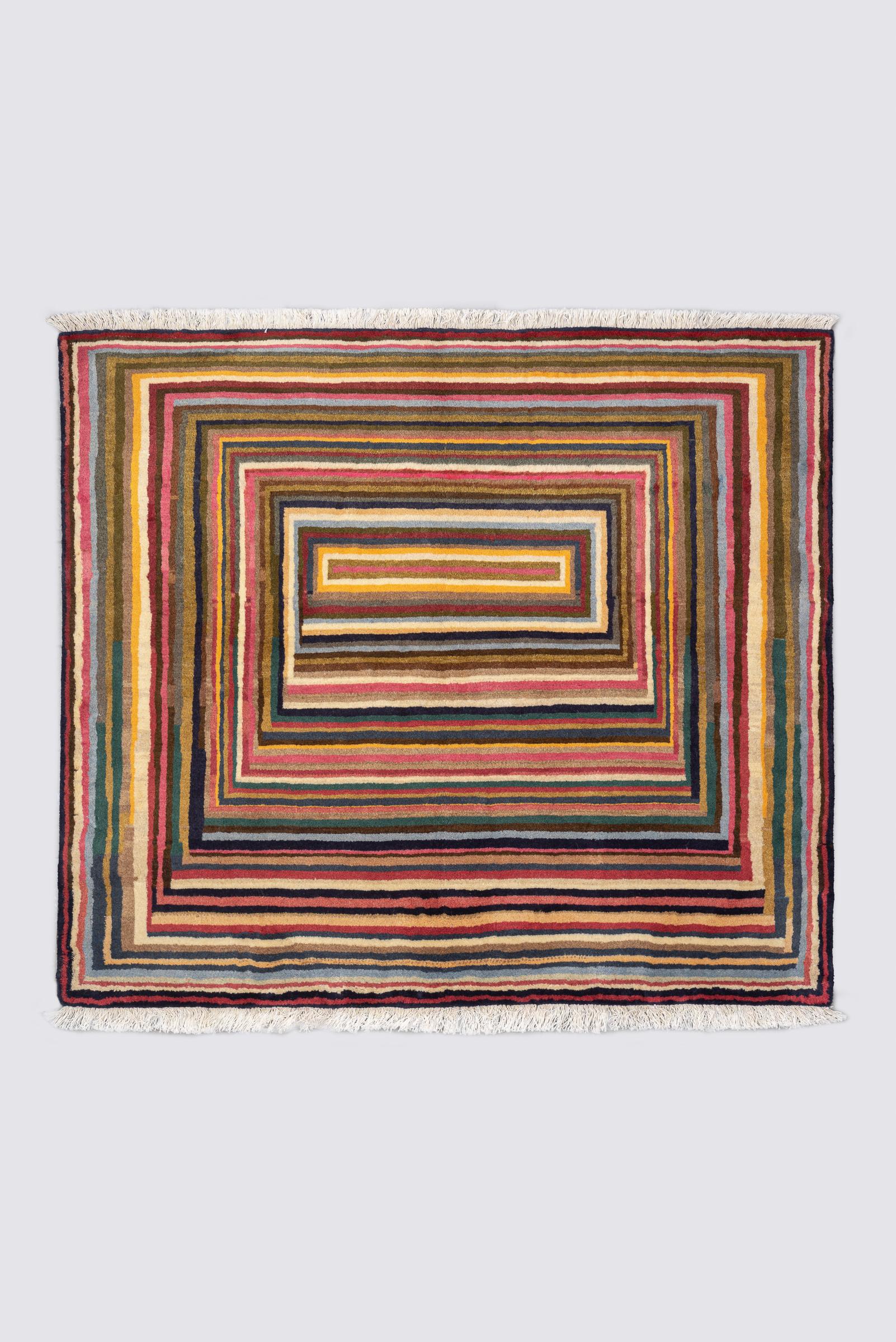 Contemporary Kerman Fine Frames Persian Rug