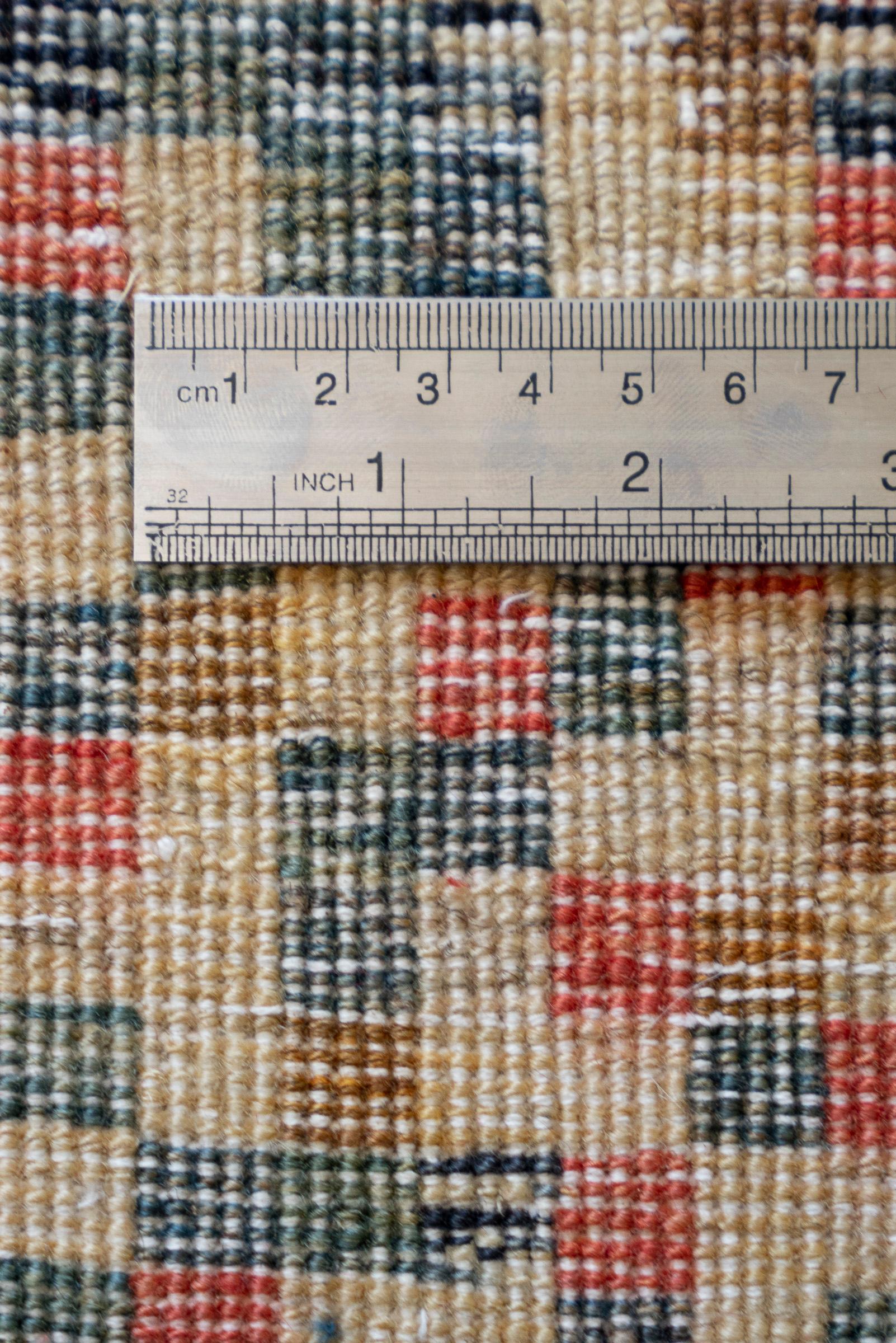 Bijar Checkered Persian Gabbeh Rug