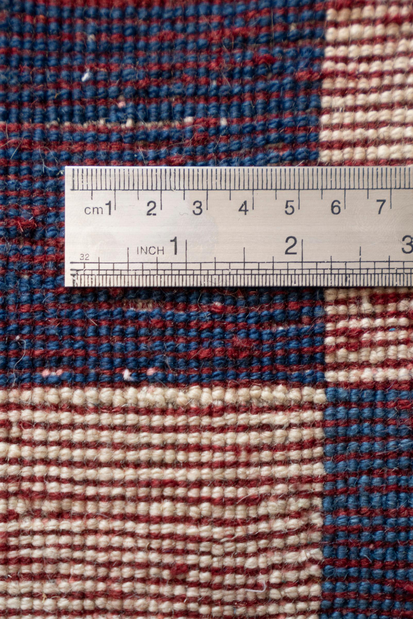 Contemporary Qashqai Checkered Persian Gabbeh Rug