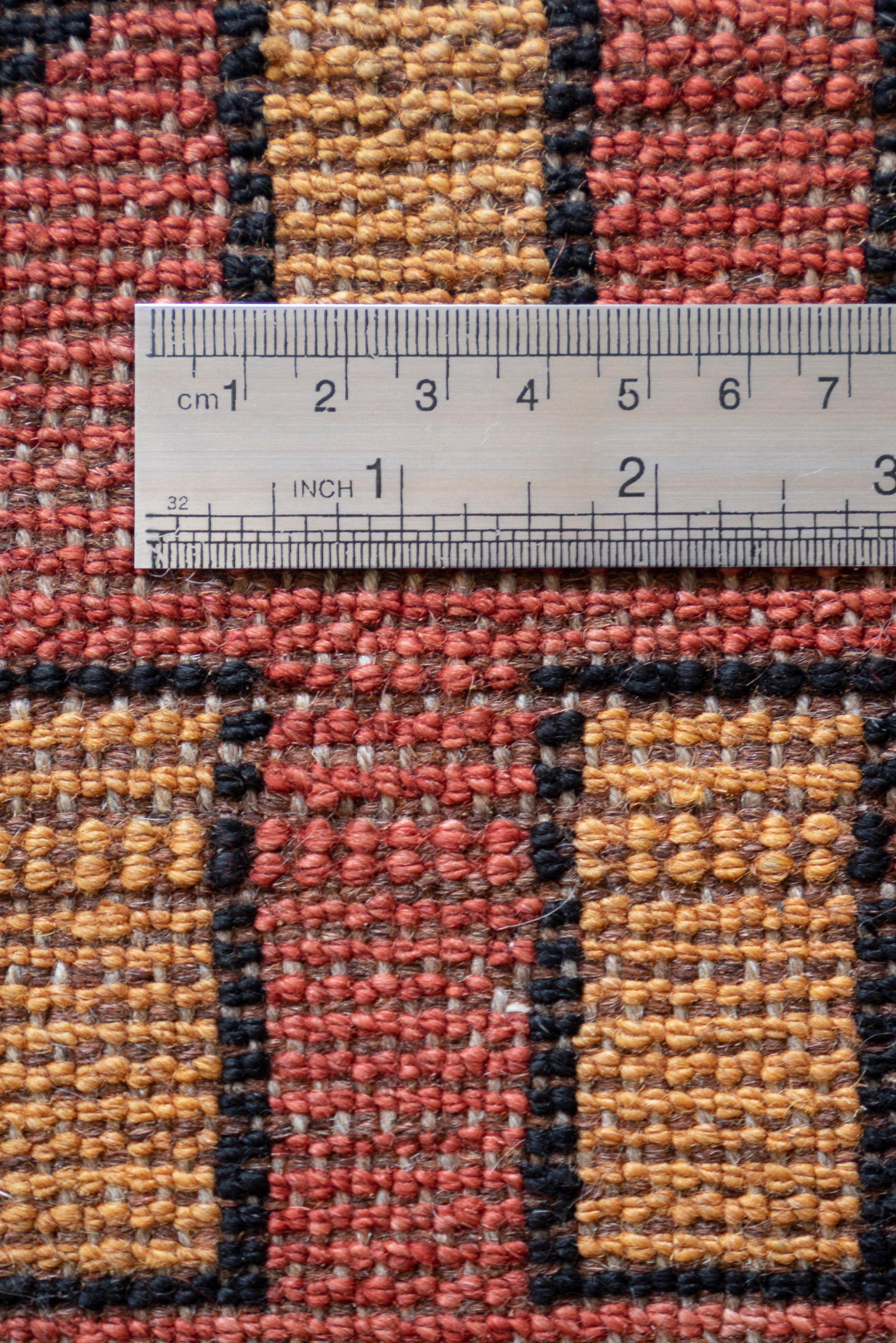 Qashqai Fine Abstract Persian Gabbeh Rug, c. 1980s