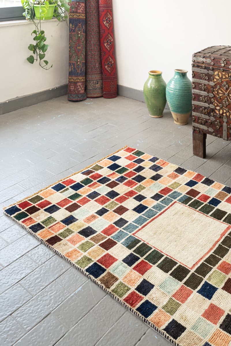 RG142 Checkered Qashqai Gabbeh 4