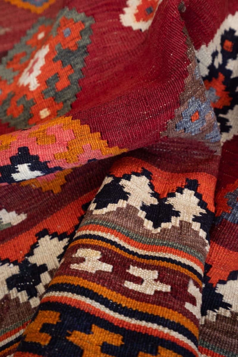 RK211 Qashqai Kilim With Diamond Lattice 9
