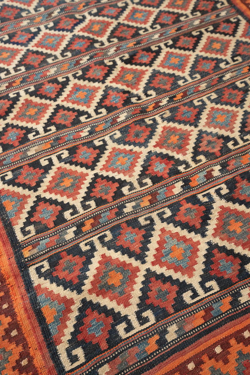 RK219 Semi Antique Afshar Sineriz Kilim 5