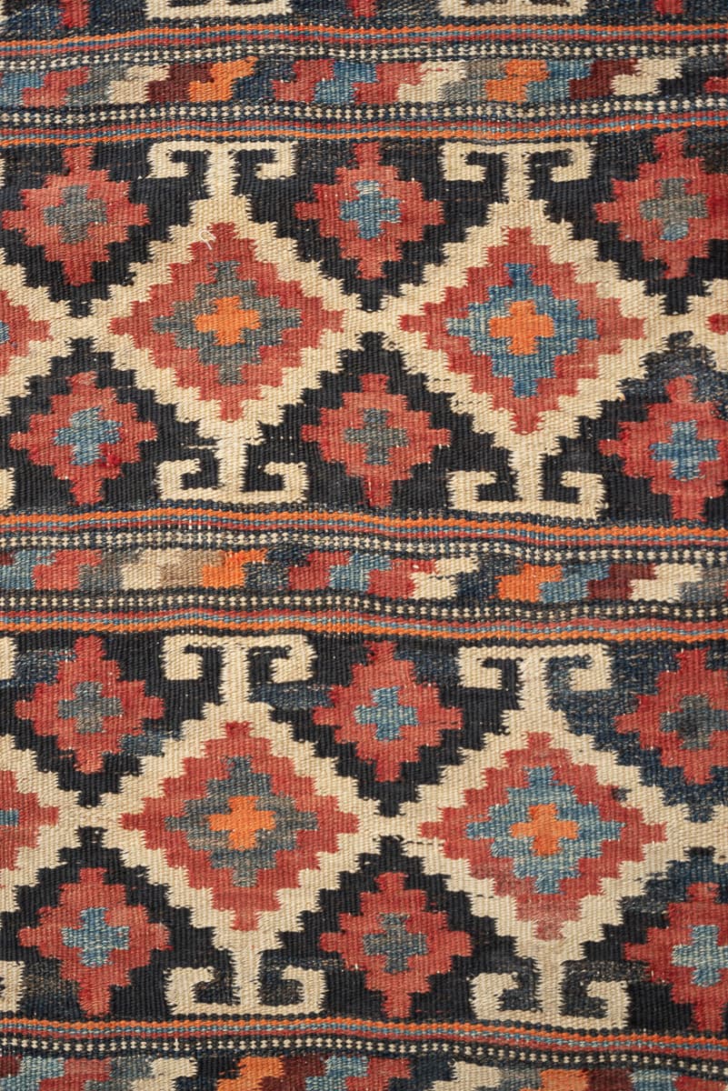 RK219 Semi Antique Afshar Sineriz Kilim 6