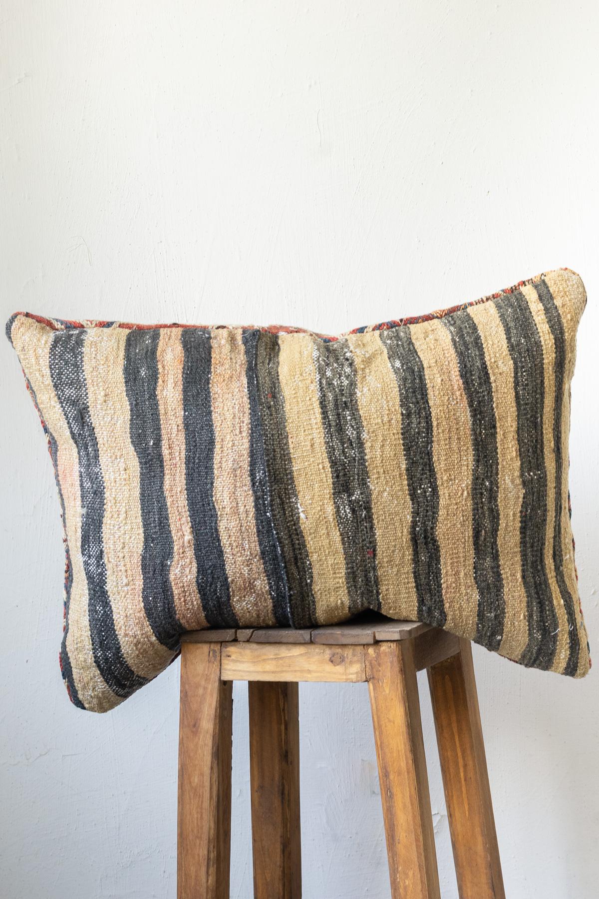 CUS234 2 Antique Shahsavan Persian Soumak Cushion Re