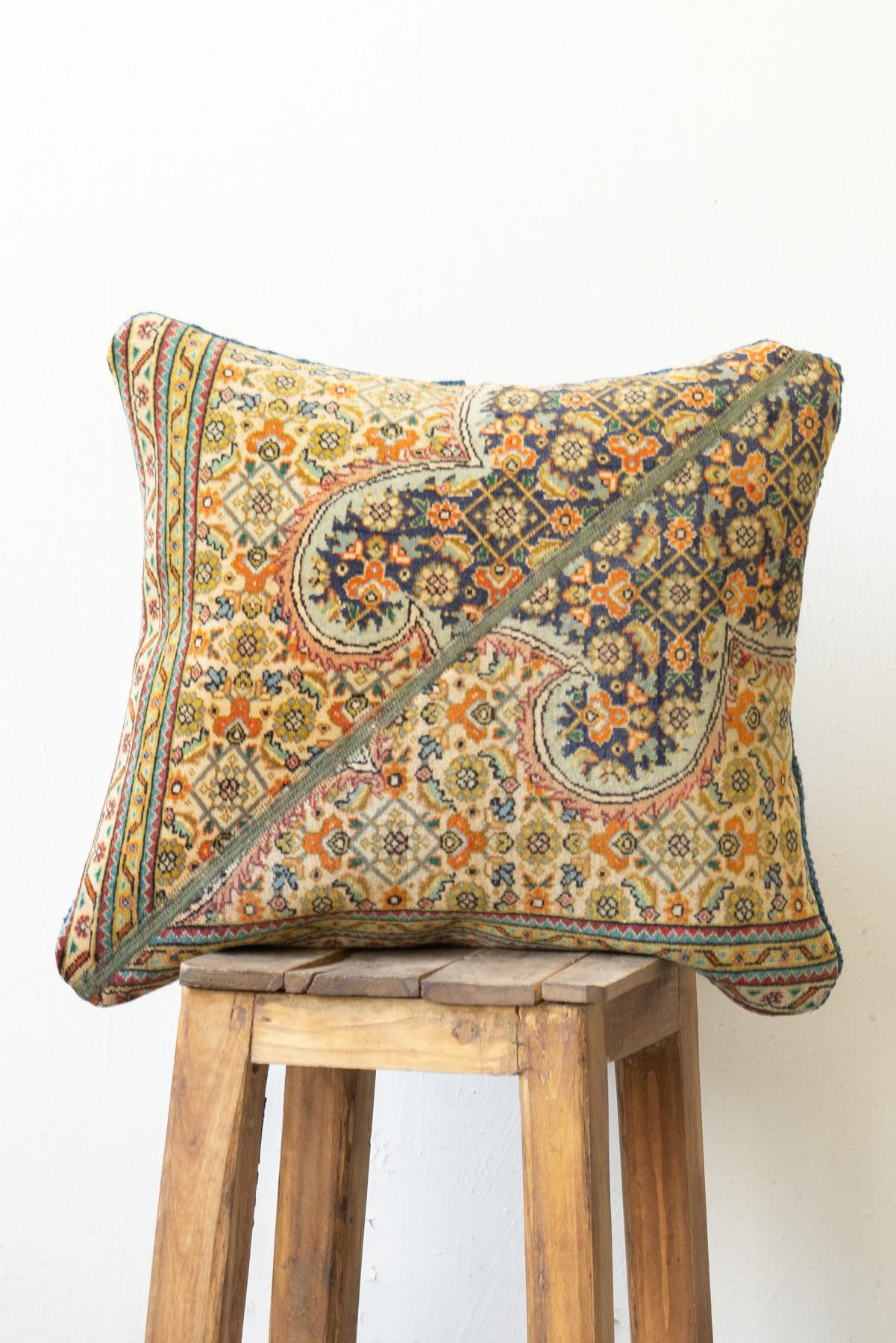 Fine Tabriz Carpet Cushions