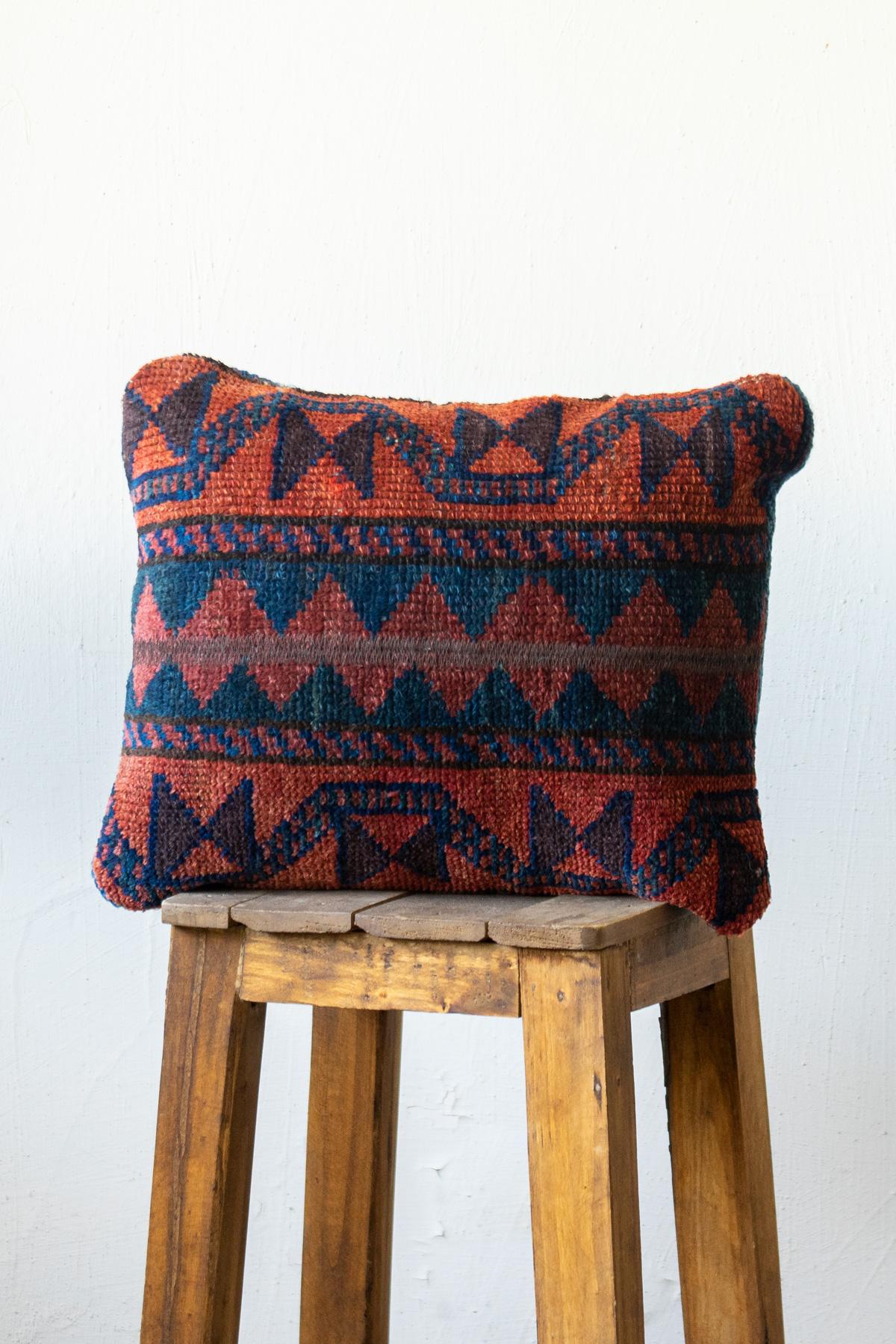 Antique Afshar Nili Carpet Cushion