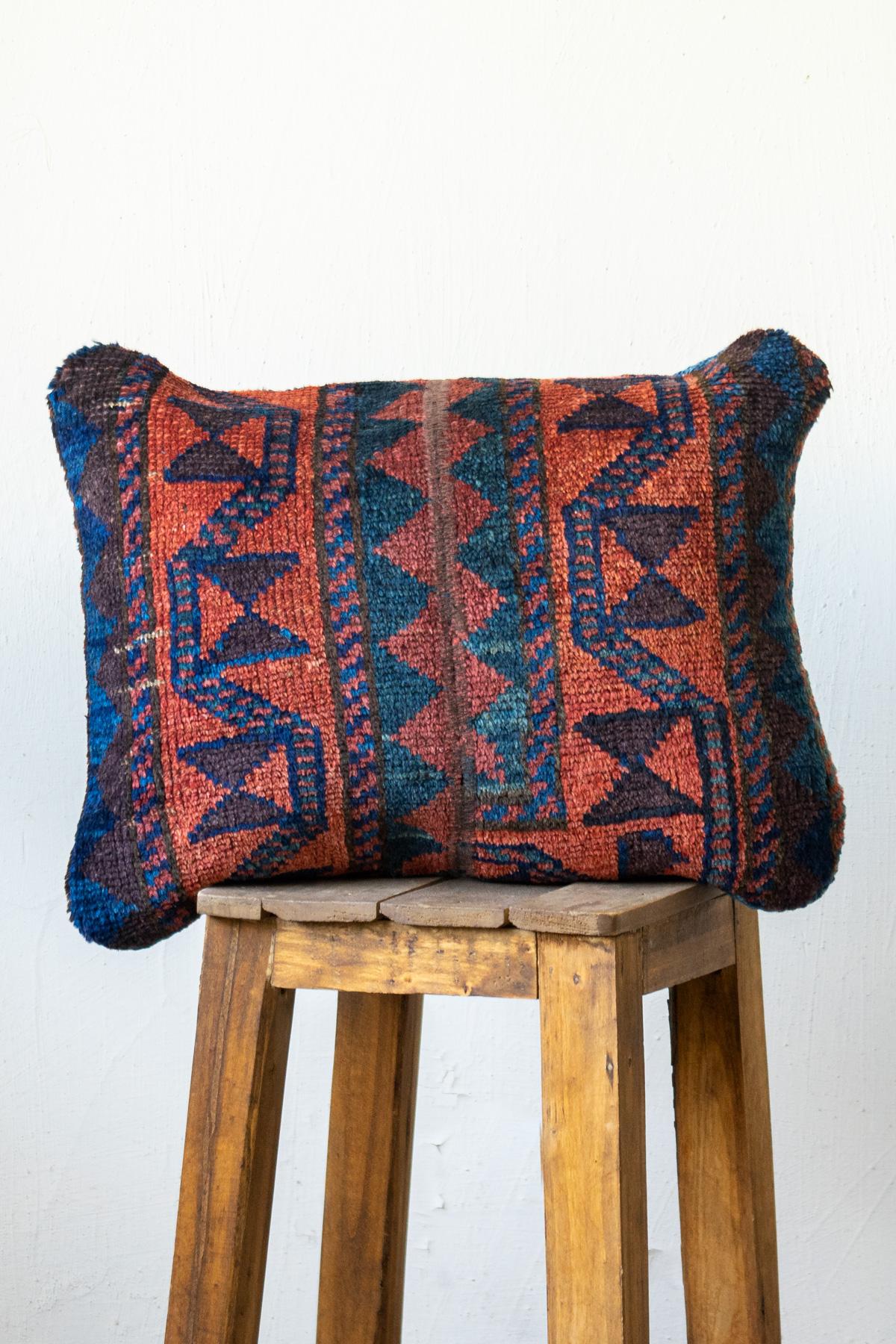 Antique Afshar Nili Carpet Cushion